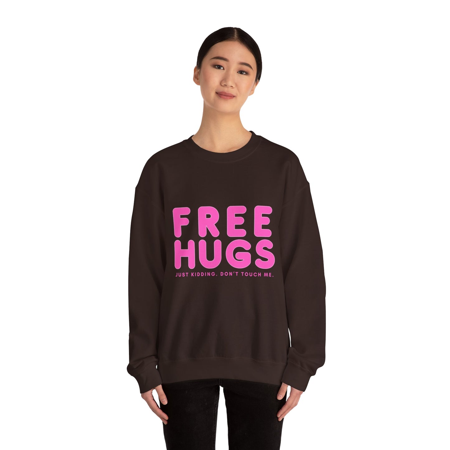 Free Hugs Just Kidding Sweatshirt - Unisex Heavy Blend Crewneck