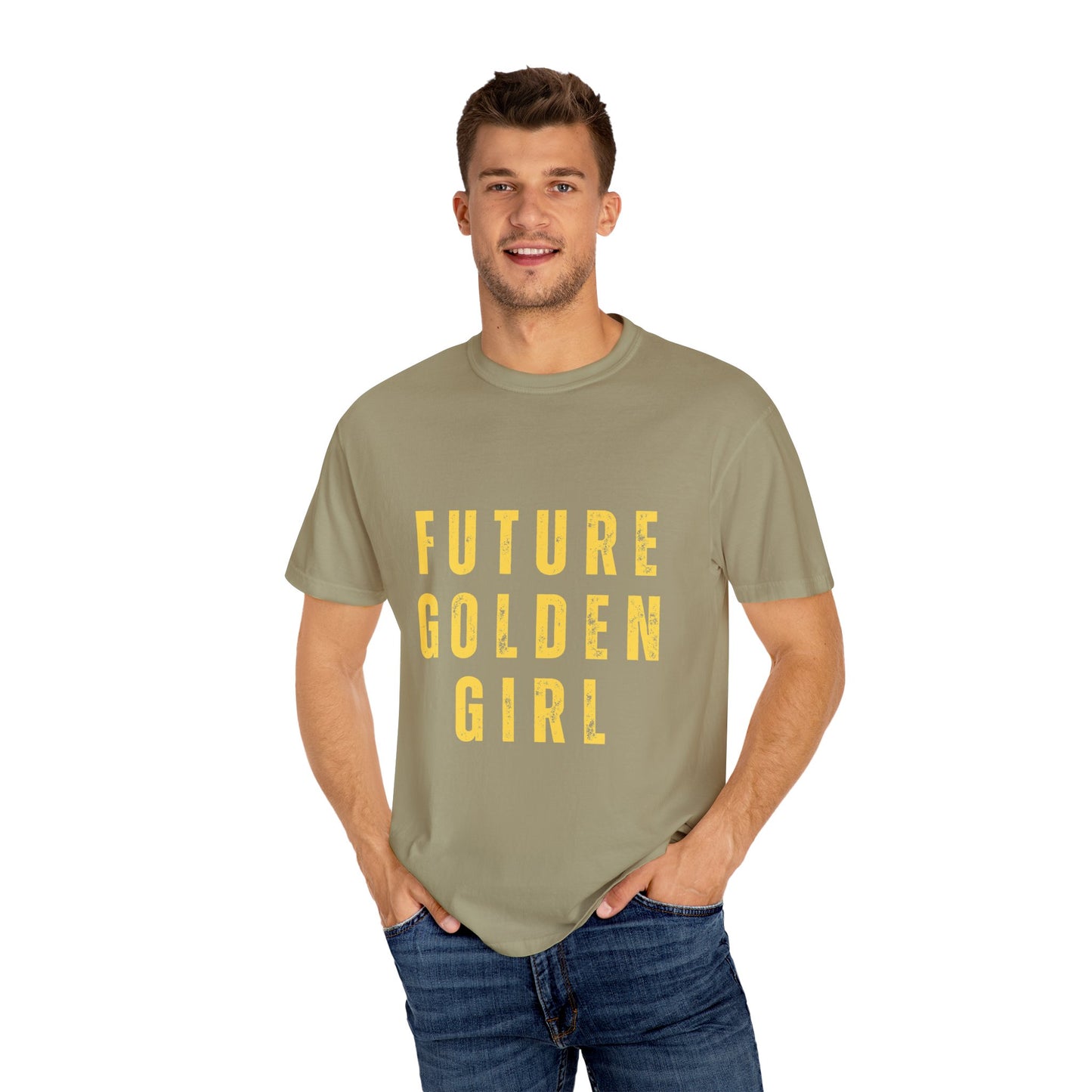 Future Golden Girl Unisex Garment-Dyed T-Shirt - Empowering Casual Wear