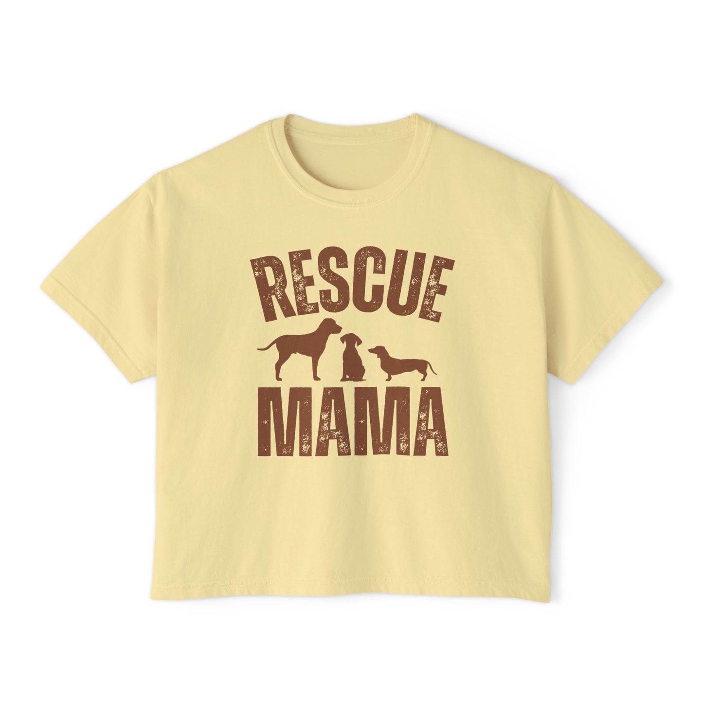 Rescue Mama Dogs Boxy Tee for Women