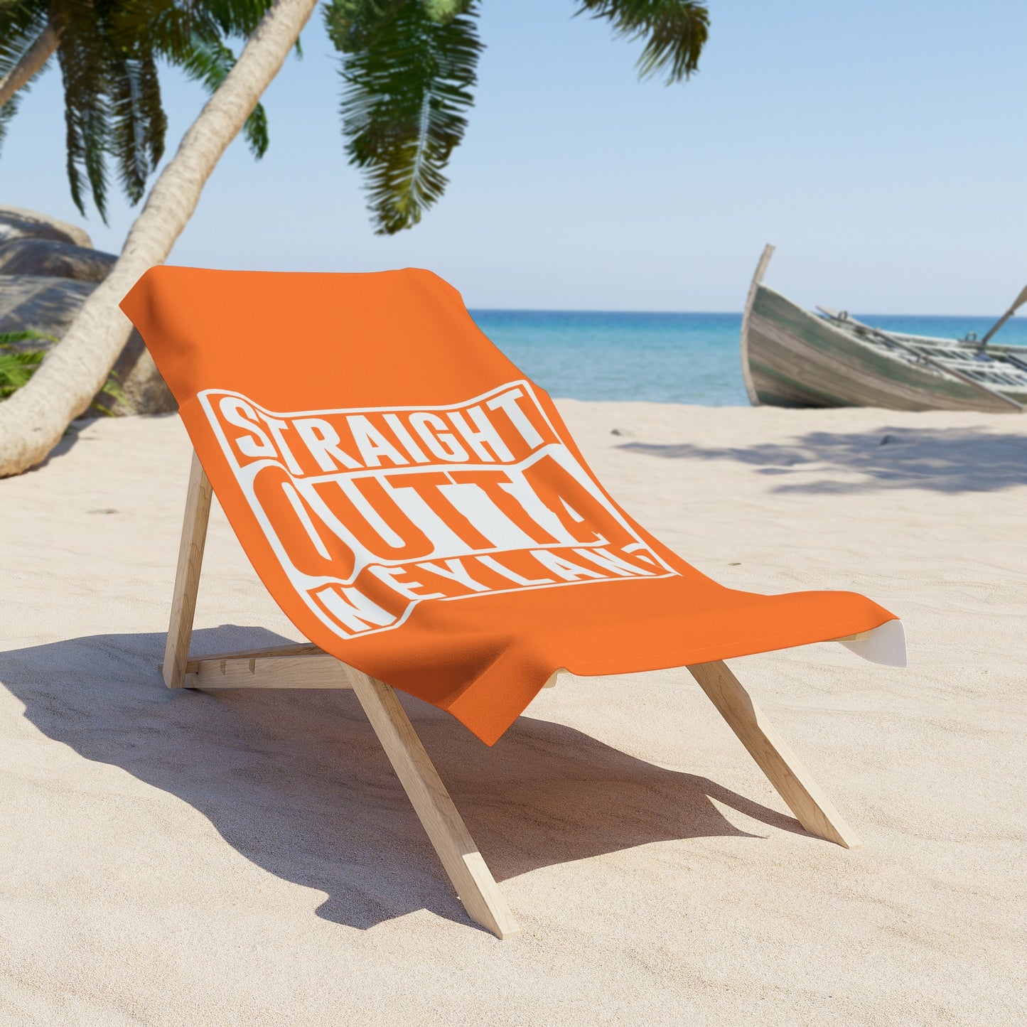 Straight Outta Neyland Beach Towel