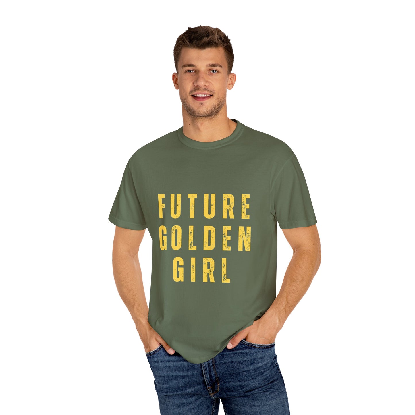 Future Golden Girl Unisex Garment-Dyed T-Shirt - Empowering Casual Wear