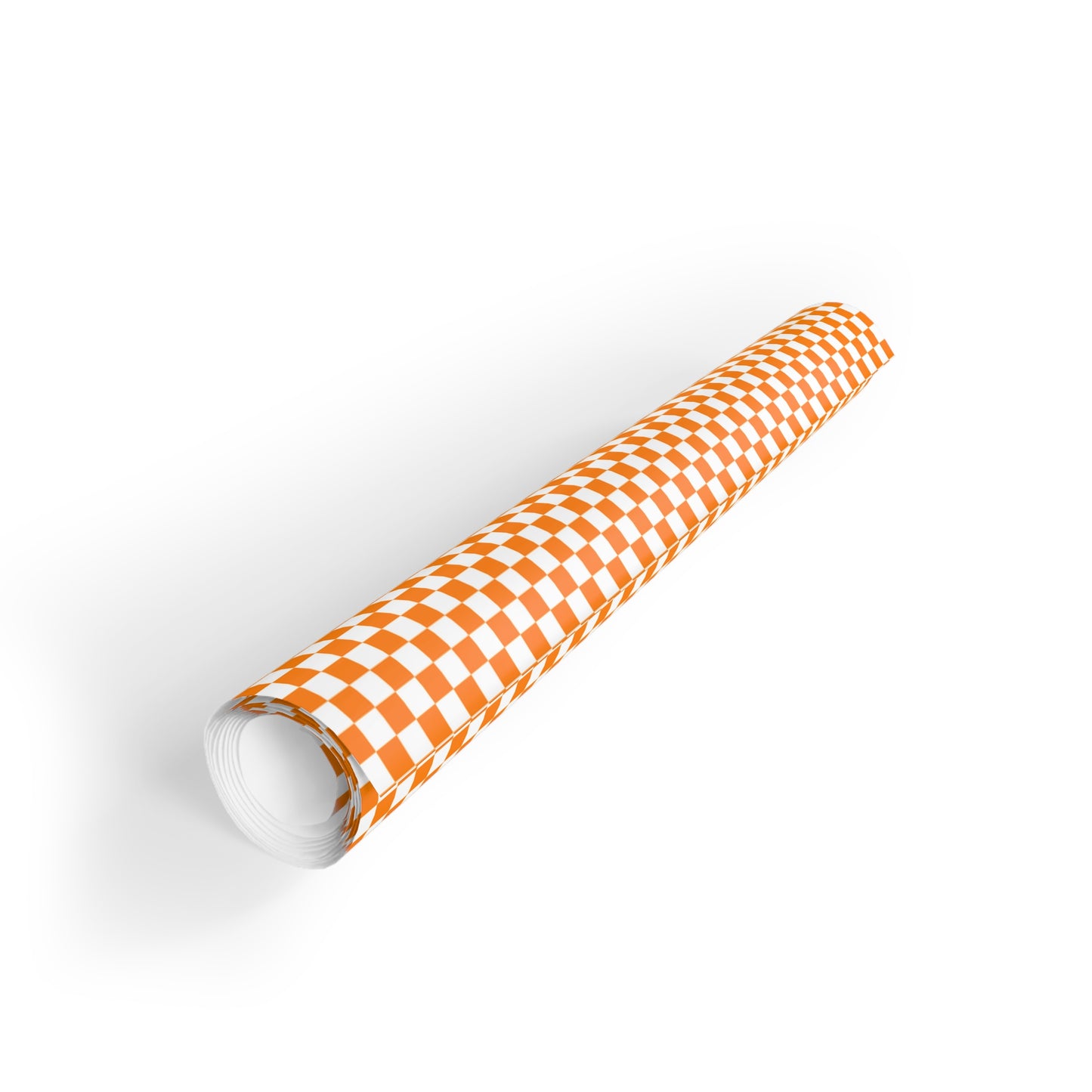 Orange and White Checkerboard Gift Wrapping Paper - perfect for Tennessee Vols fans