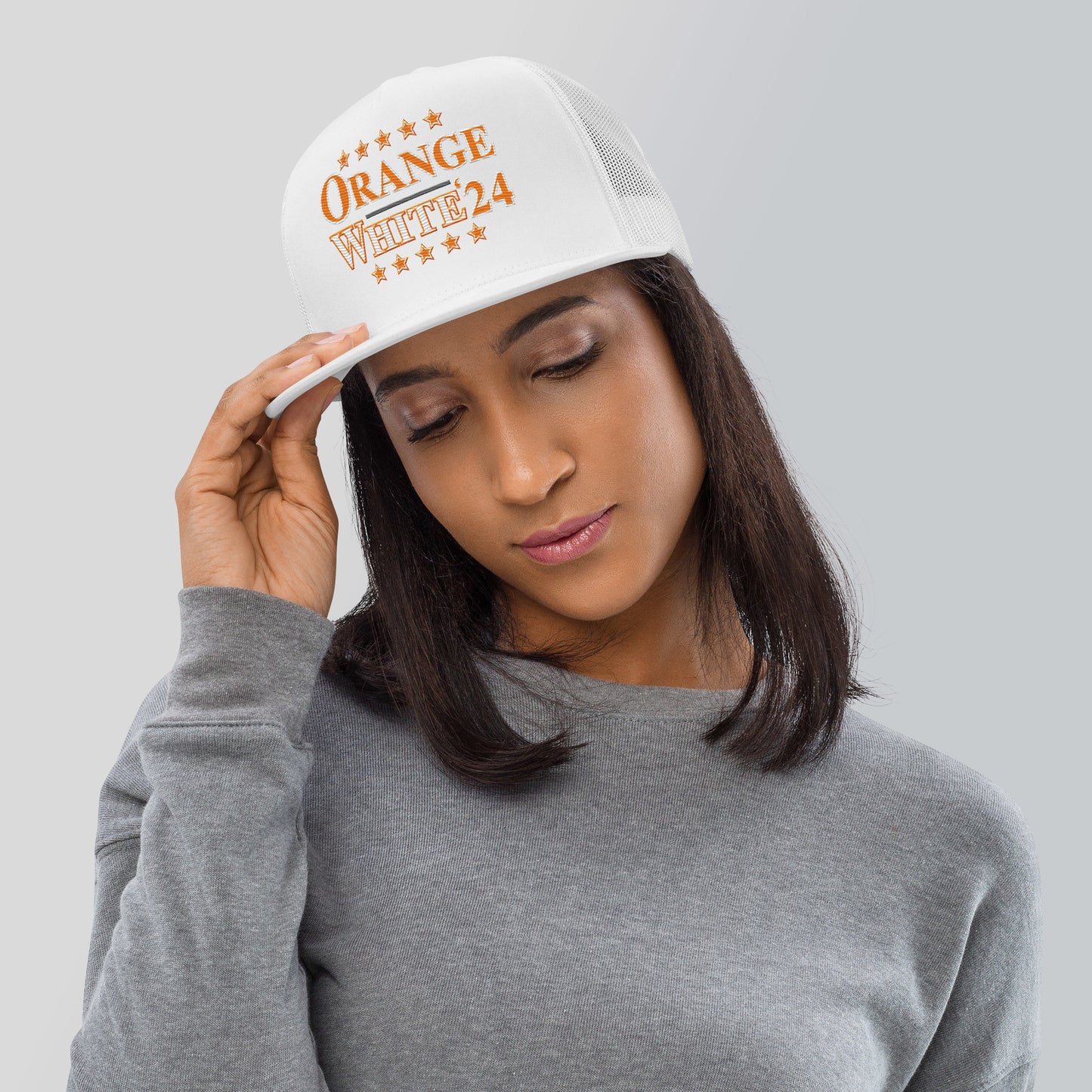 ORANGE/WHITE '24 ELECTION Trucker Cap