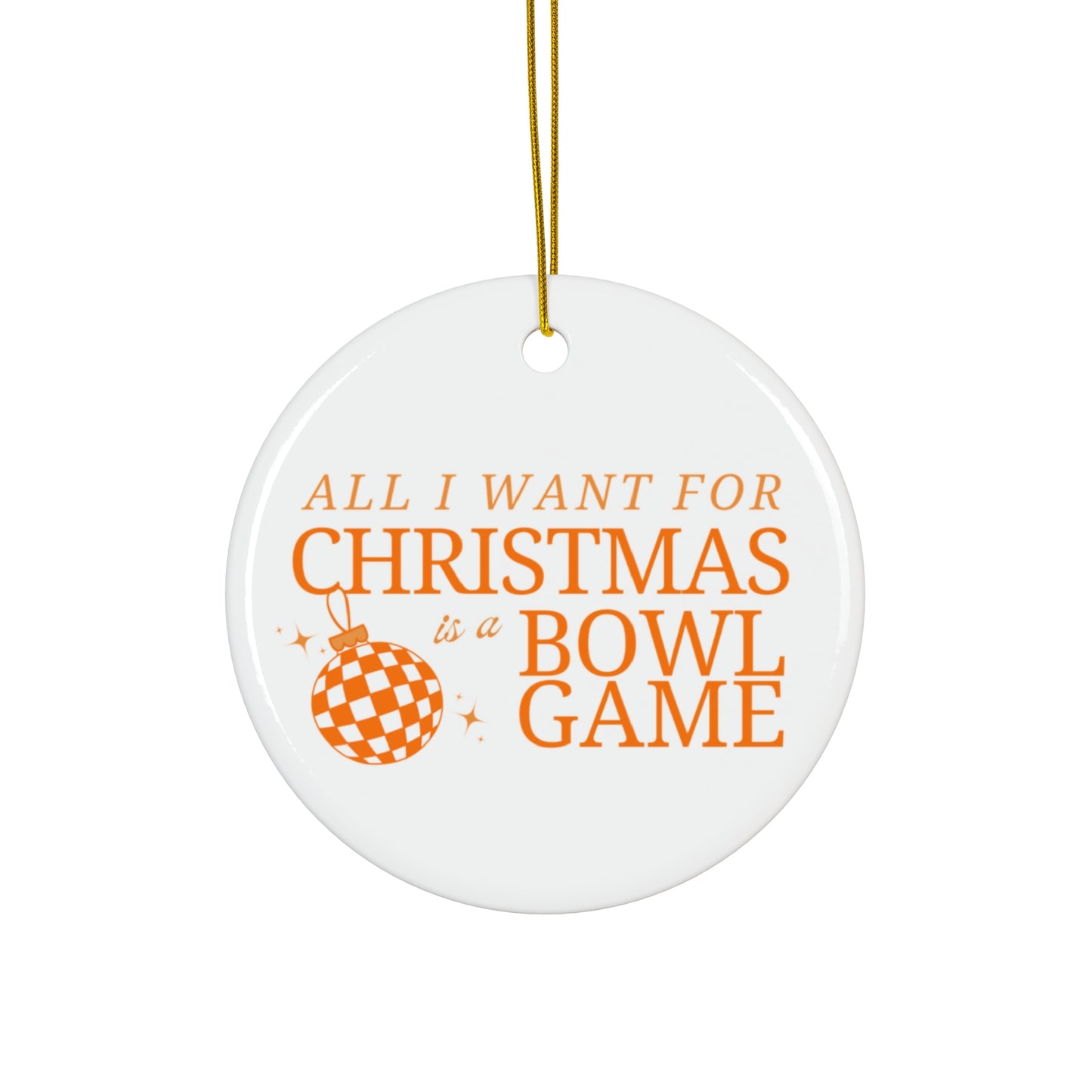 Bowl Game Ornament for Tennessee Vols Fans