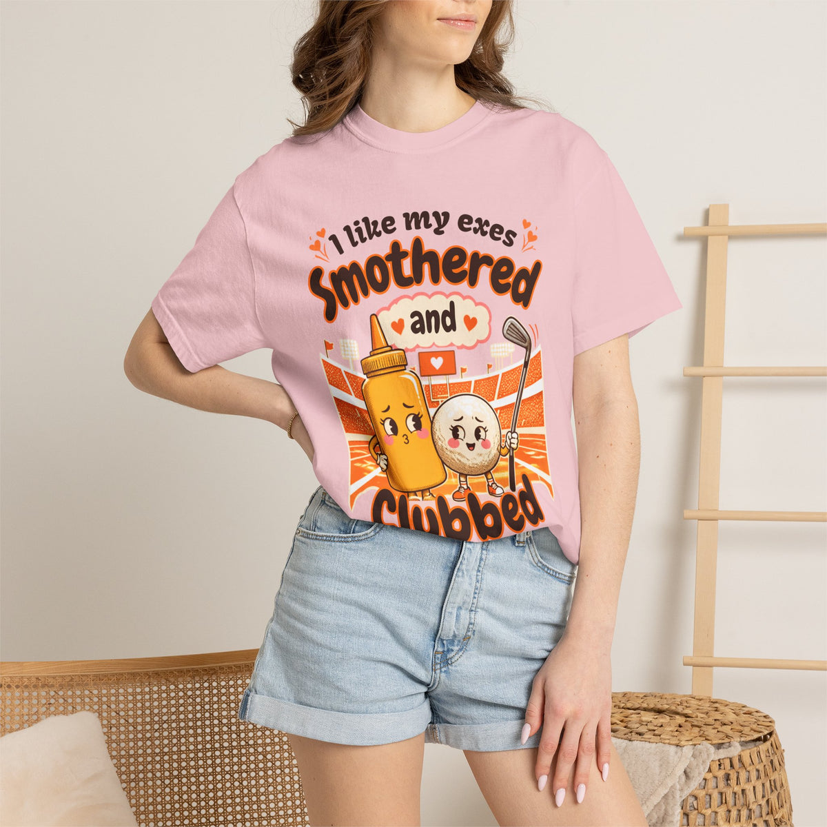 I Like My Exes Smothered and Clubbed T-Shirt