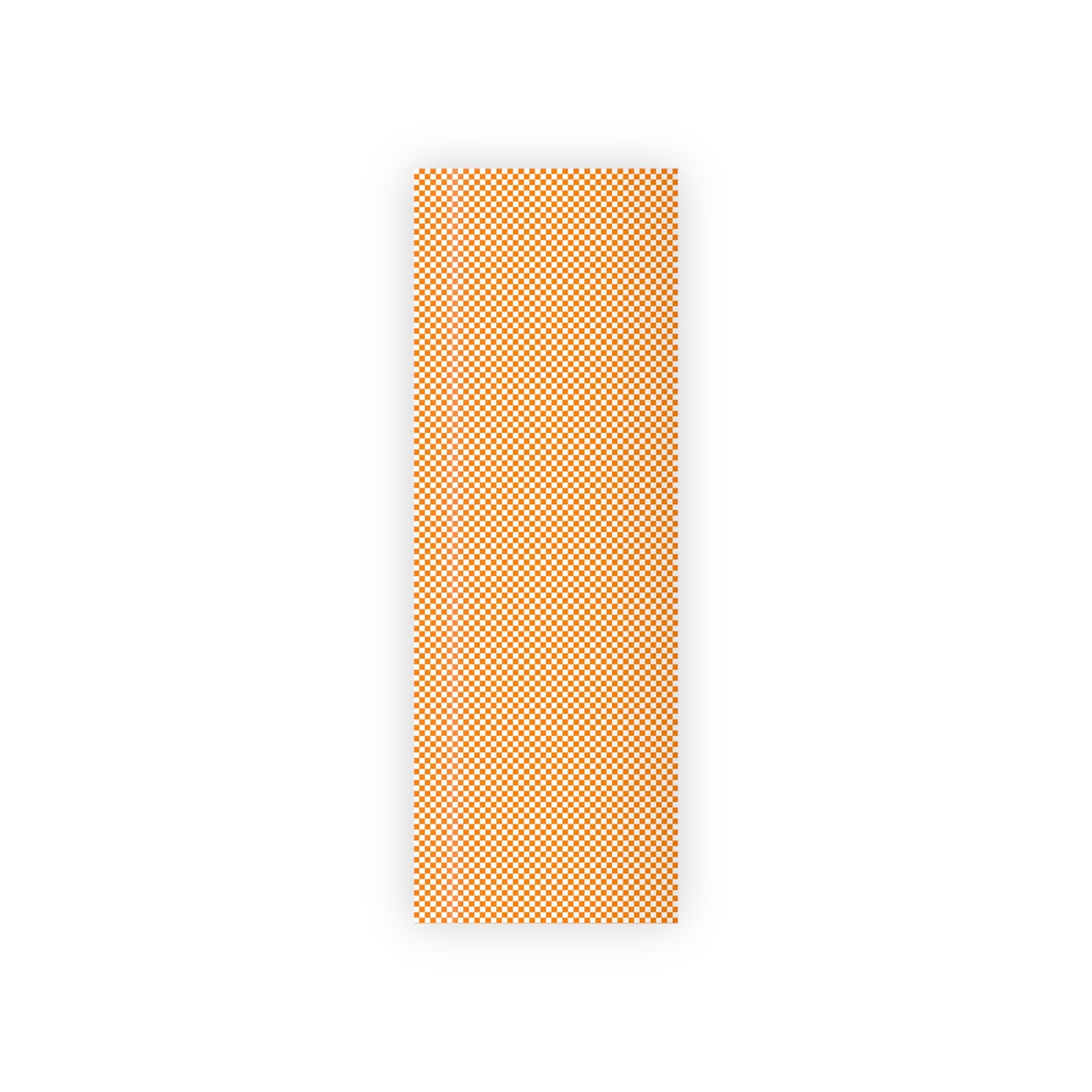 Orange and White Checkerboard Gift Wrapping Paper