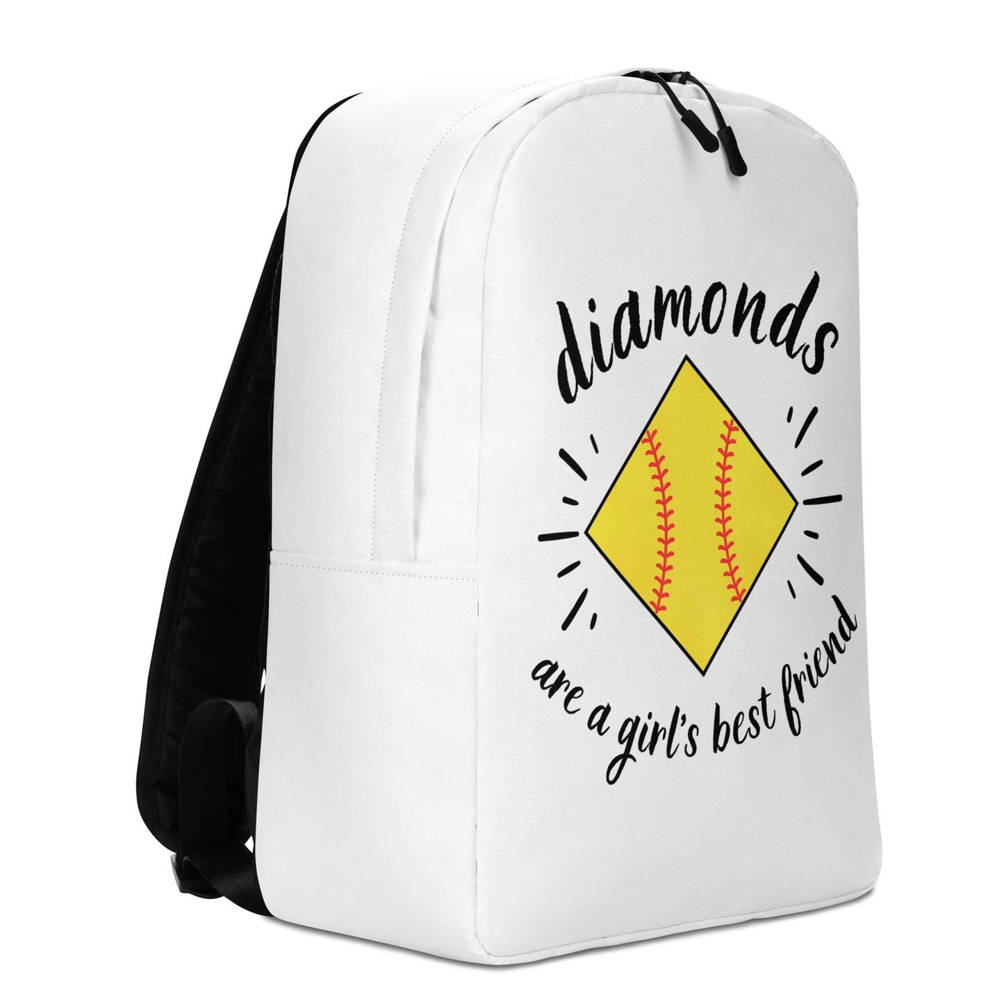 Diamonds are a Girl's Best Friend Minimalist Backpack