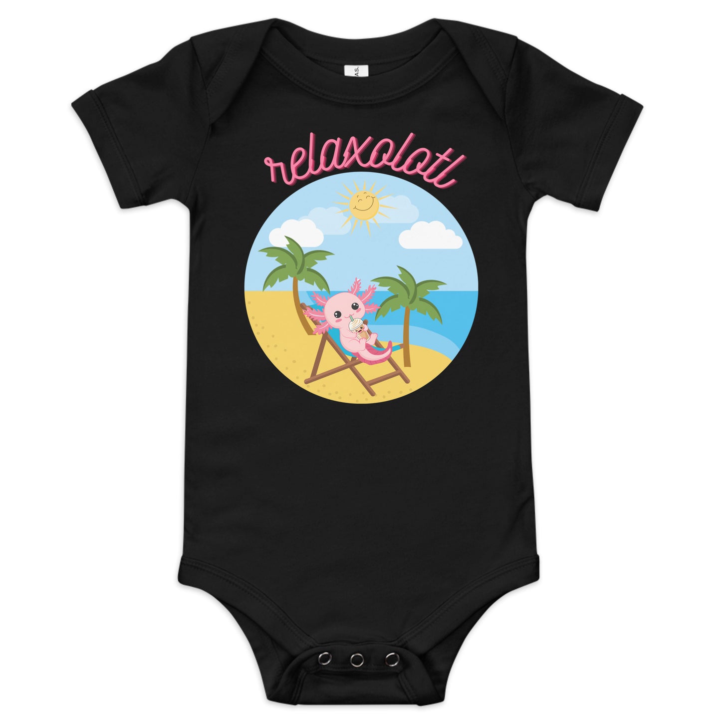 Relaxolotl Baby short sleeve one piece