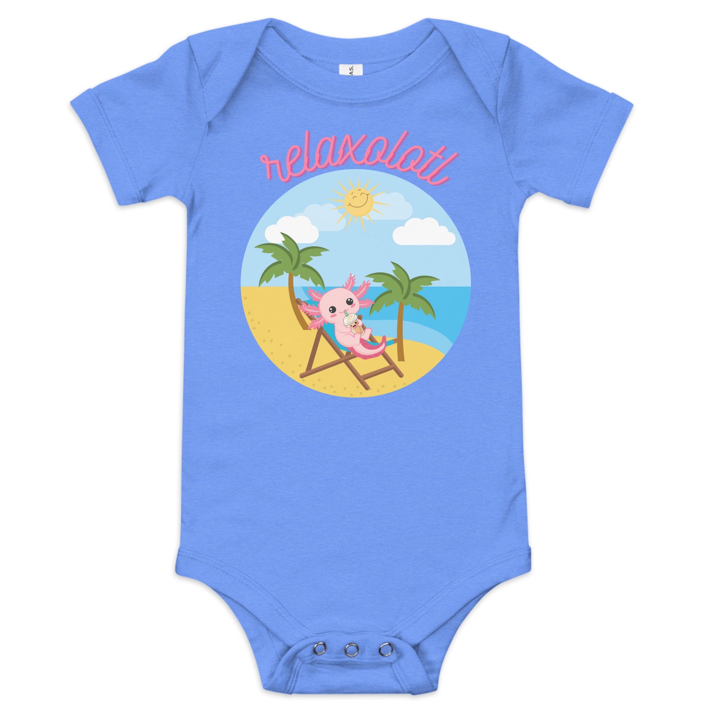 Relaxolotl Baby short sleeve one piece