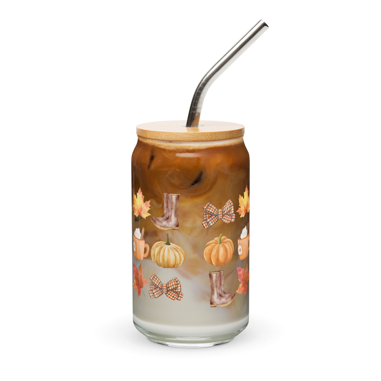 Fall Faves - Boots-n-Bows Can-shaped glass