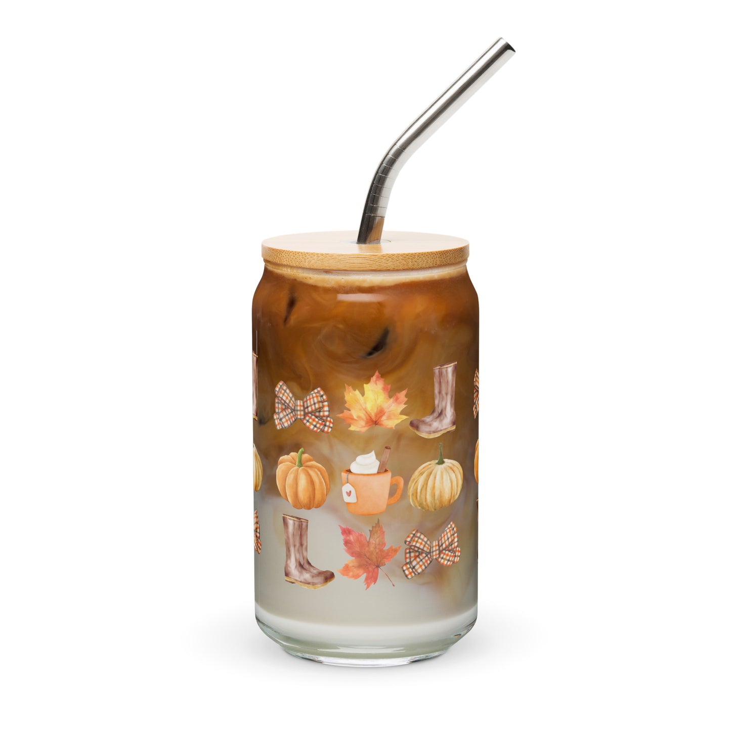 Fall Faves - Boots-n-Bows Can-shaped glass