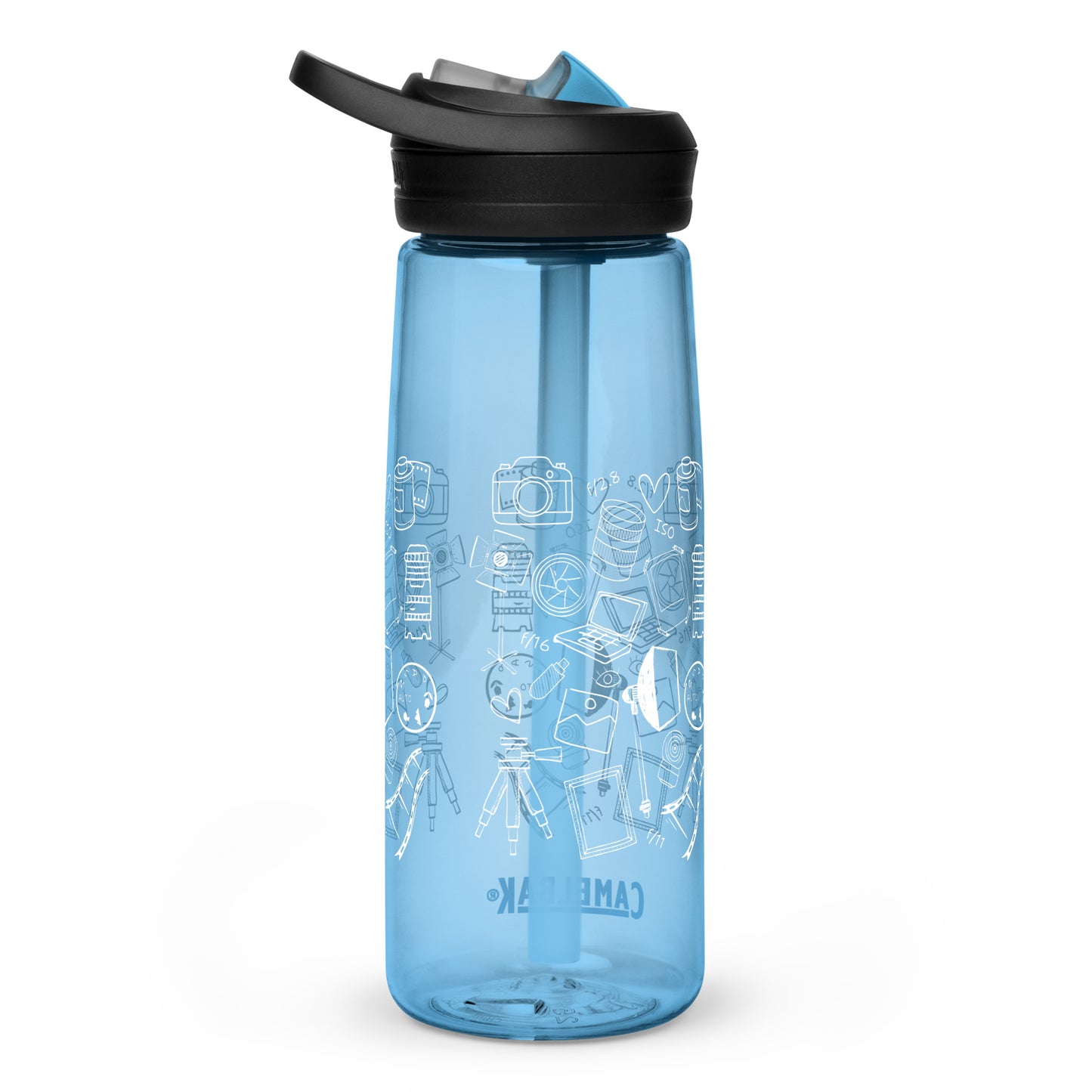 PHOTOGRAPHY DOODLES Sports water bottle