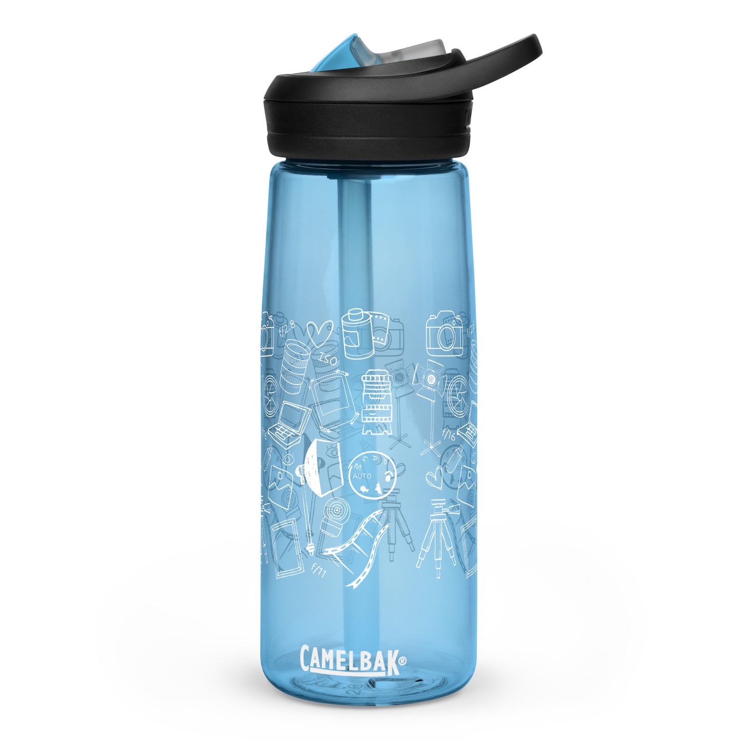 PHOTOGRAPHY DOODLES Sports water bottle