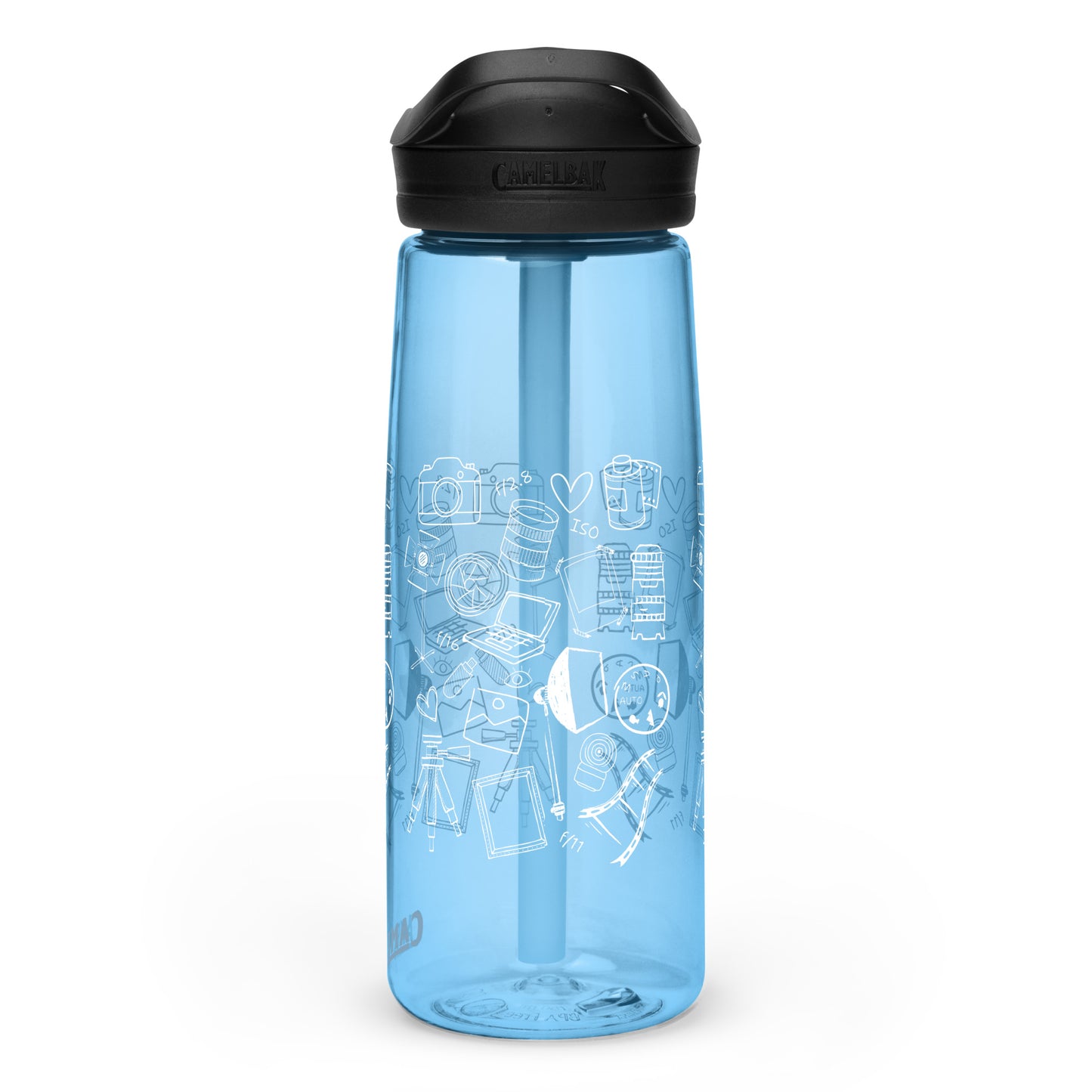 PHOTOGRAPHY DOODLES Sports water bottle