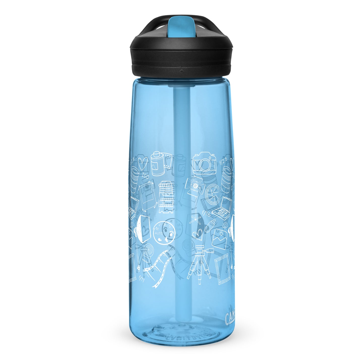 PHOTOGRAPHY DOODLES Sports water bottle