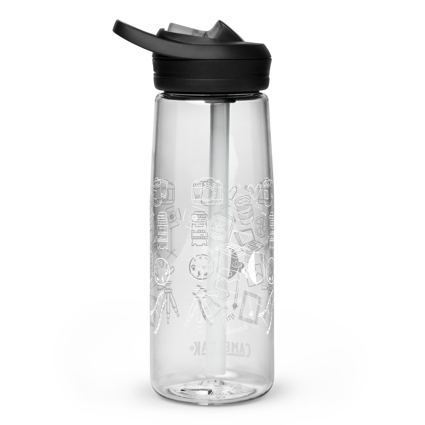 PHOTOGRAPHY DOODLES Sports water bottle