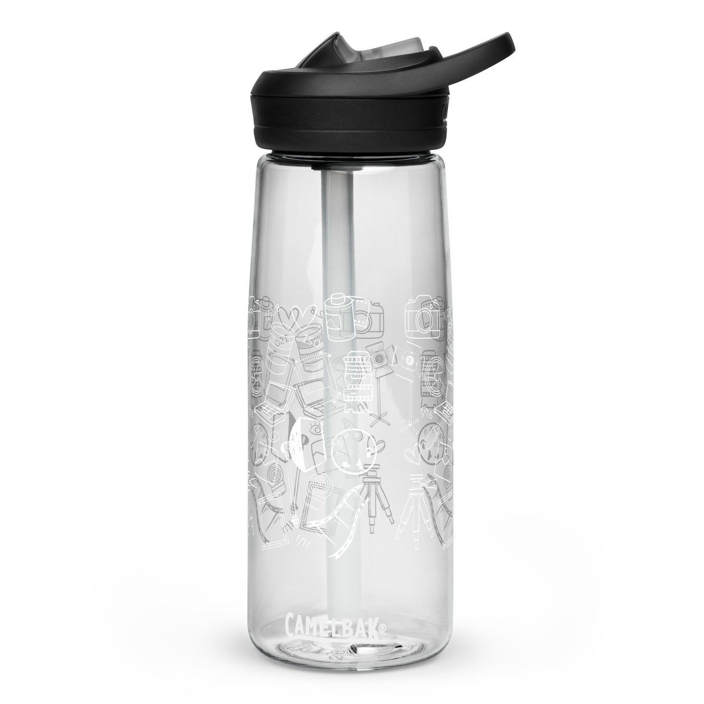 PHOTOGRAPHY DOODLES Sports water bottle