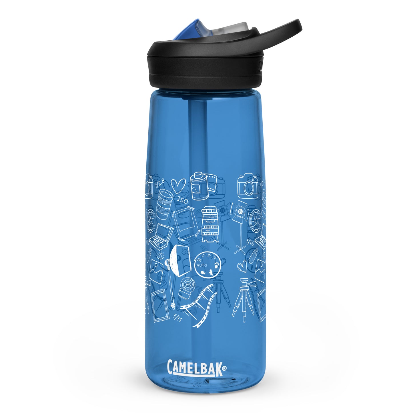 PHOTOGRAPHY DOODLES Sports water bottle