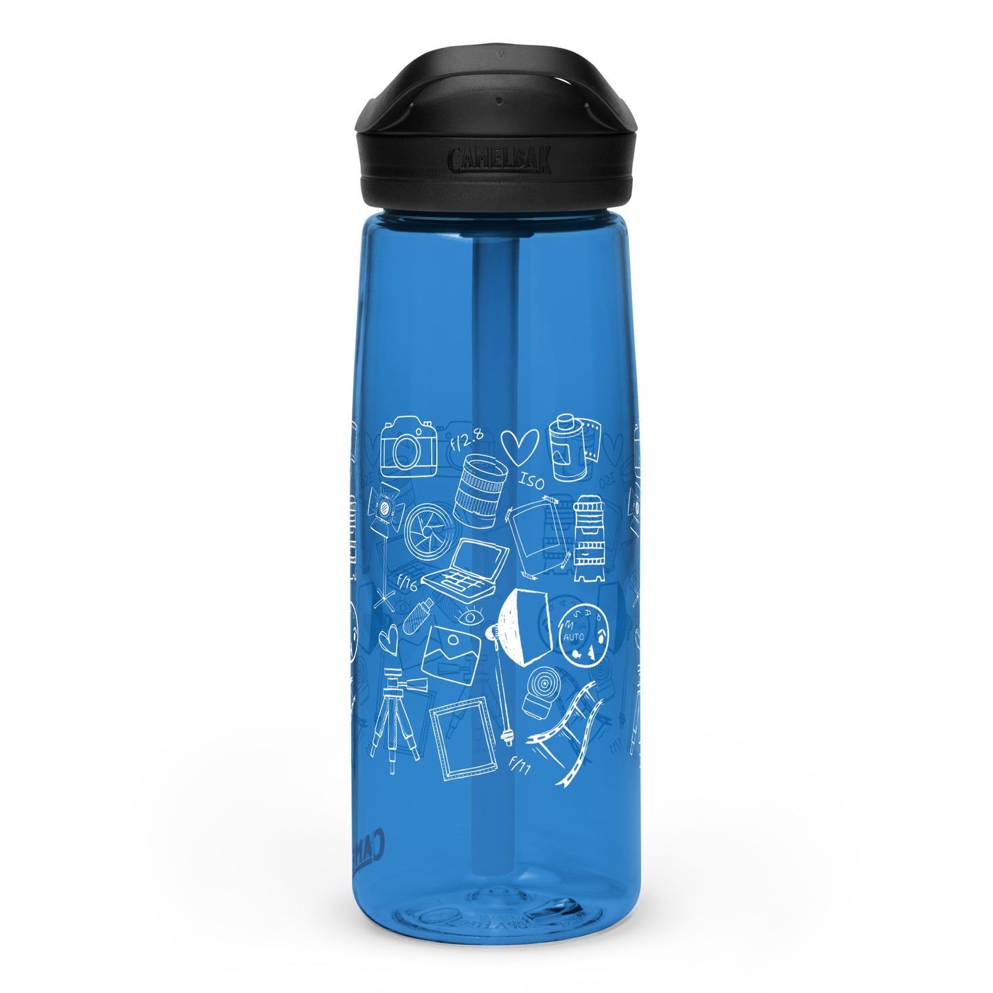 PHOTOGRAPHY DOODLES Sports water bottle