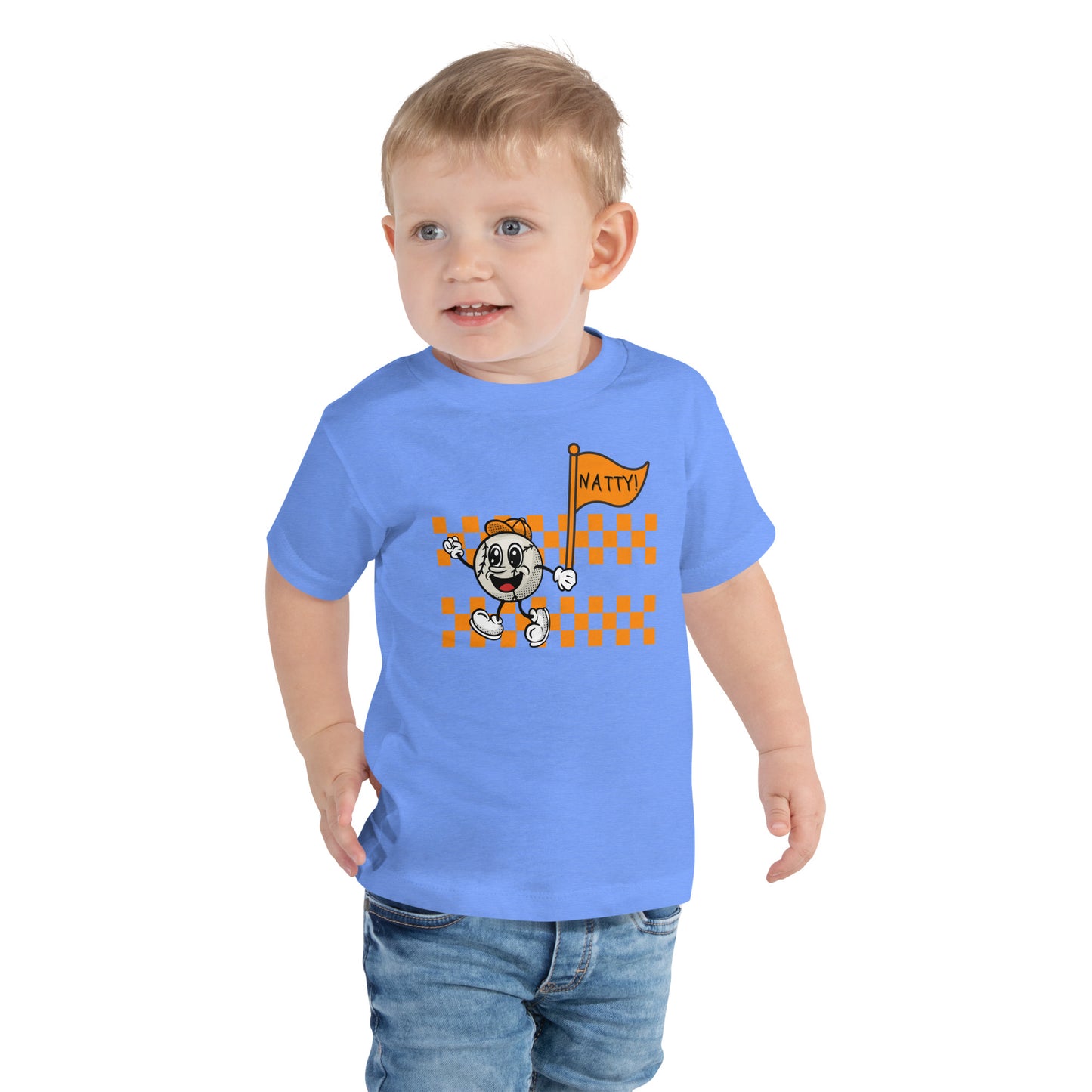 NATTY! Flag Toddler Short Sleeve Tee