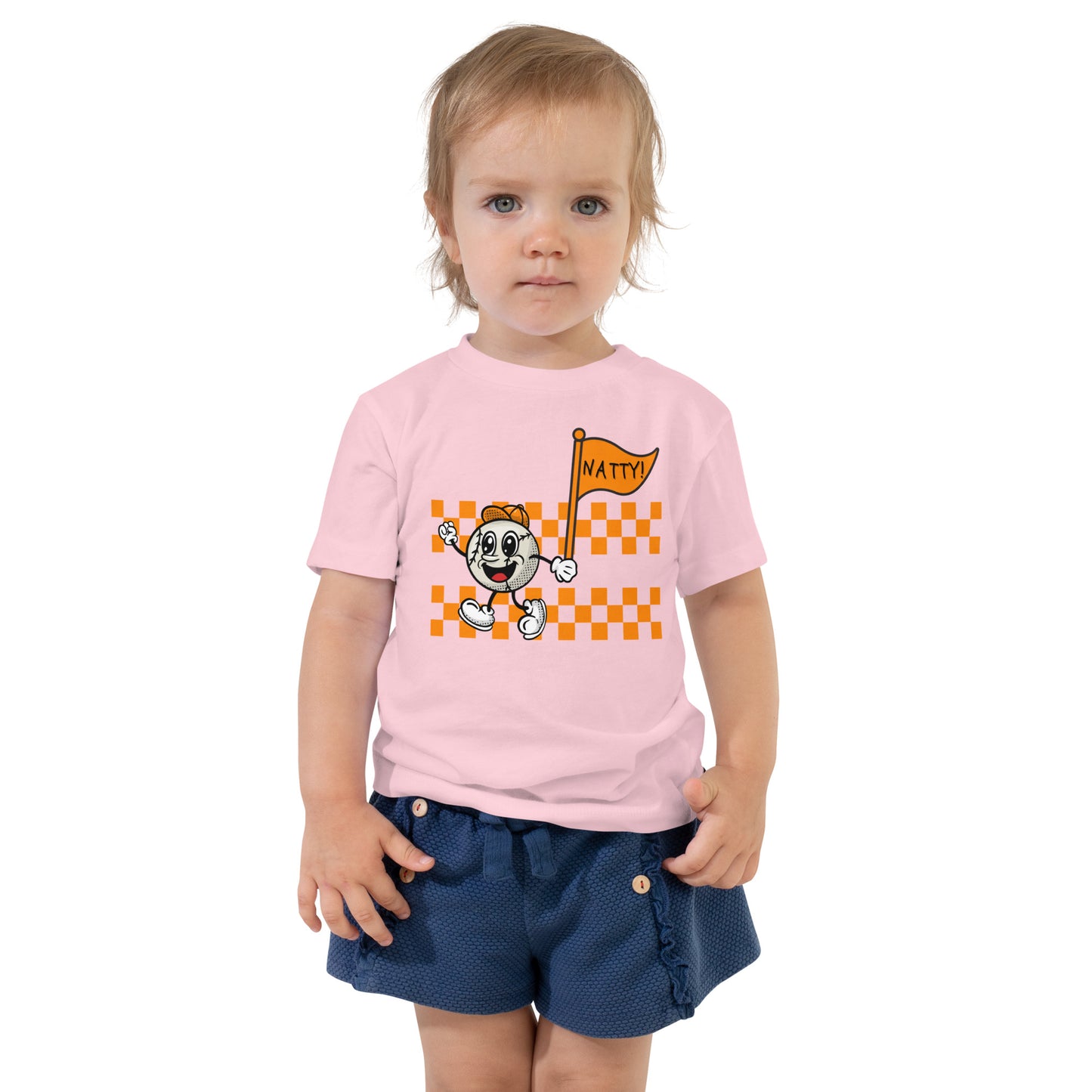 NATTY! Flag Toddler Short Sleeve Tee