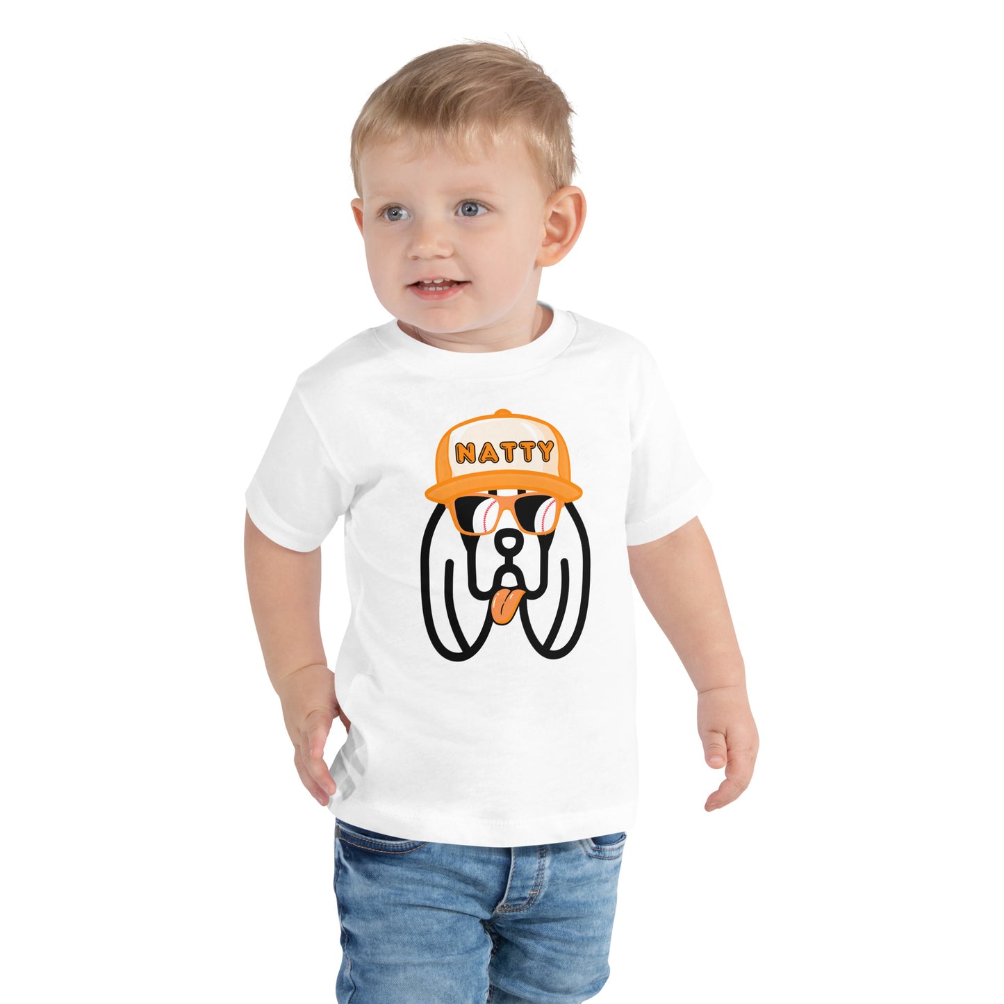 Natty Hound Dog Toddler Short Sleeve Tee