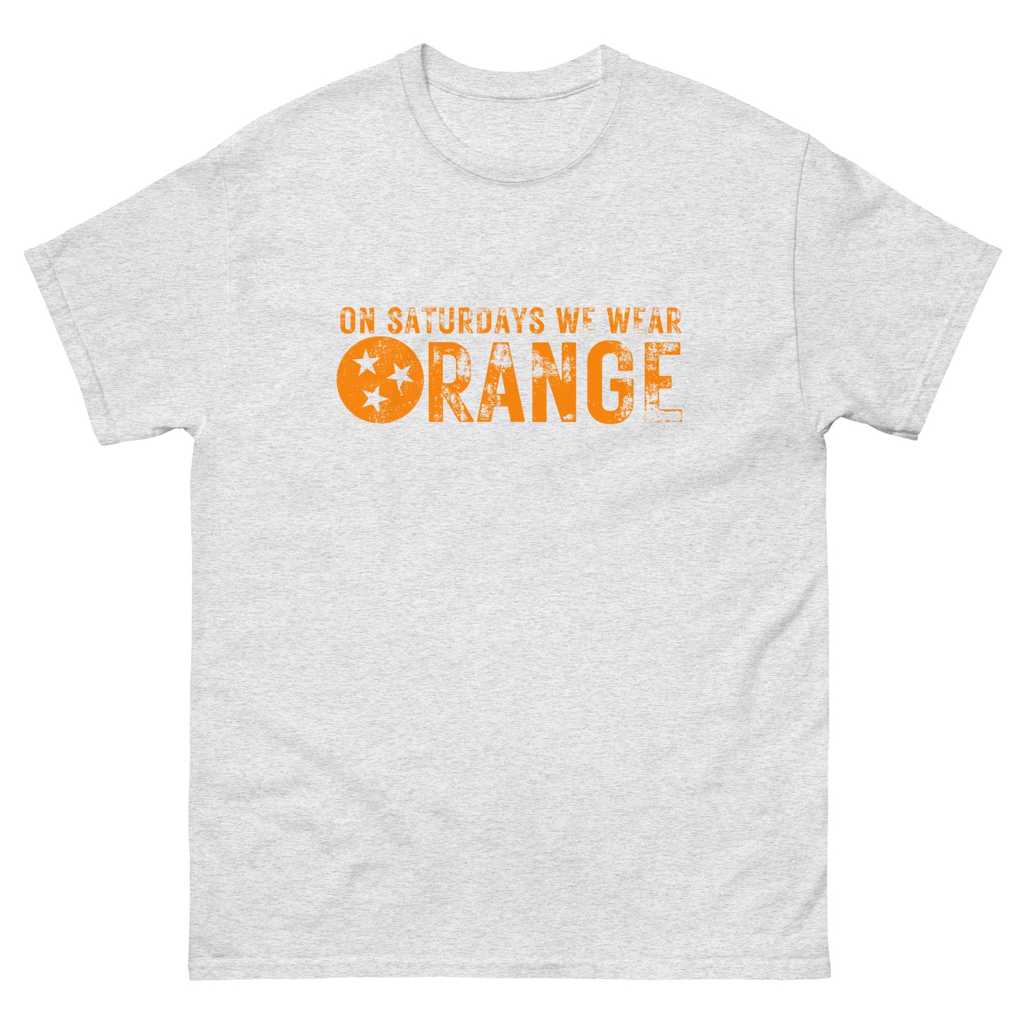 On Saturdays we wear ORANGE Unisex classic tee
