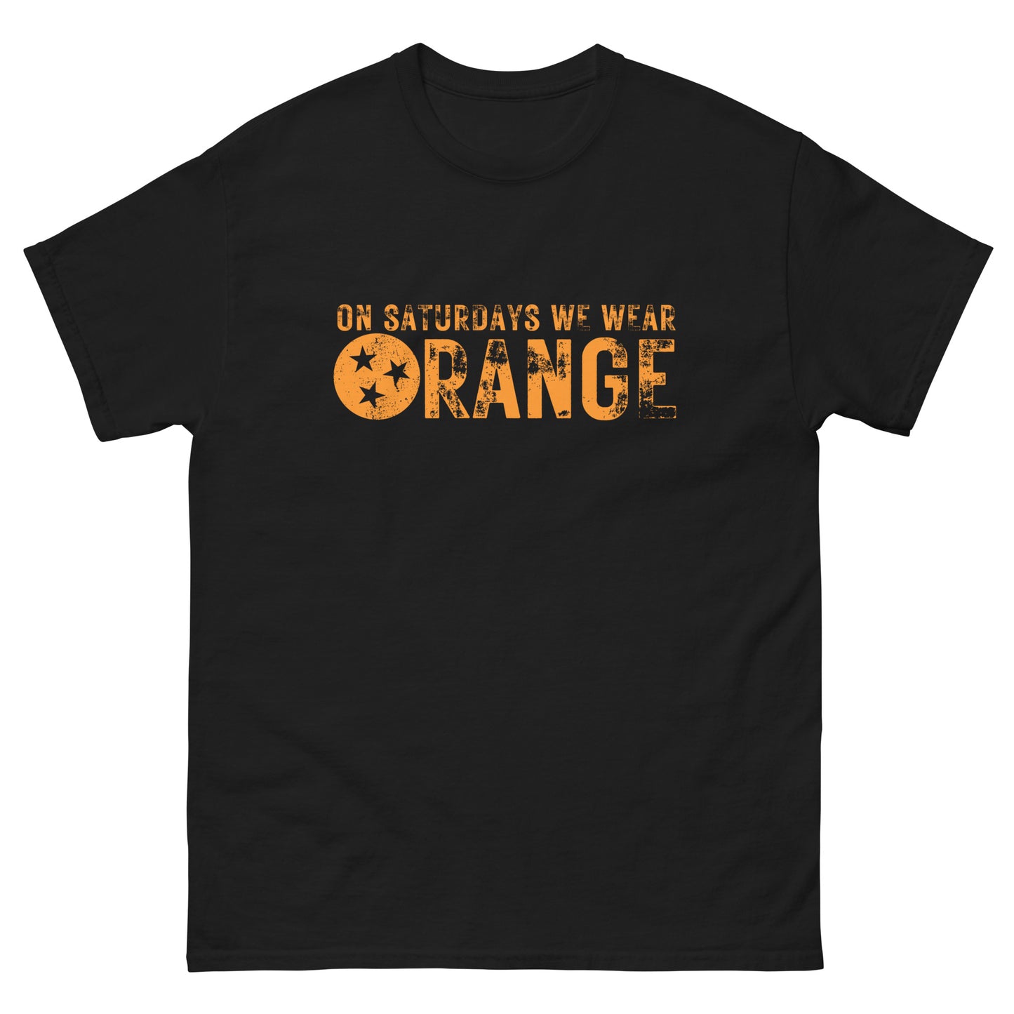 On Saturdays we wear ORANGE Unisex classic tee