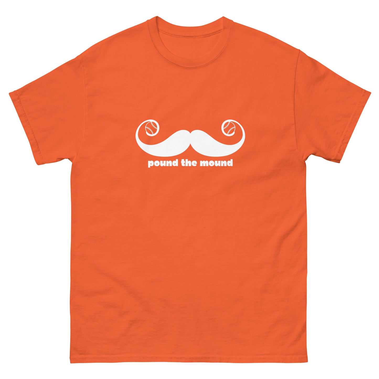 Pound the Mound White Unisex classic tee