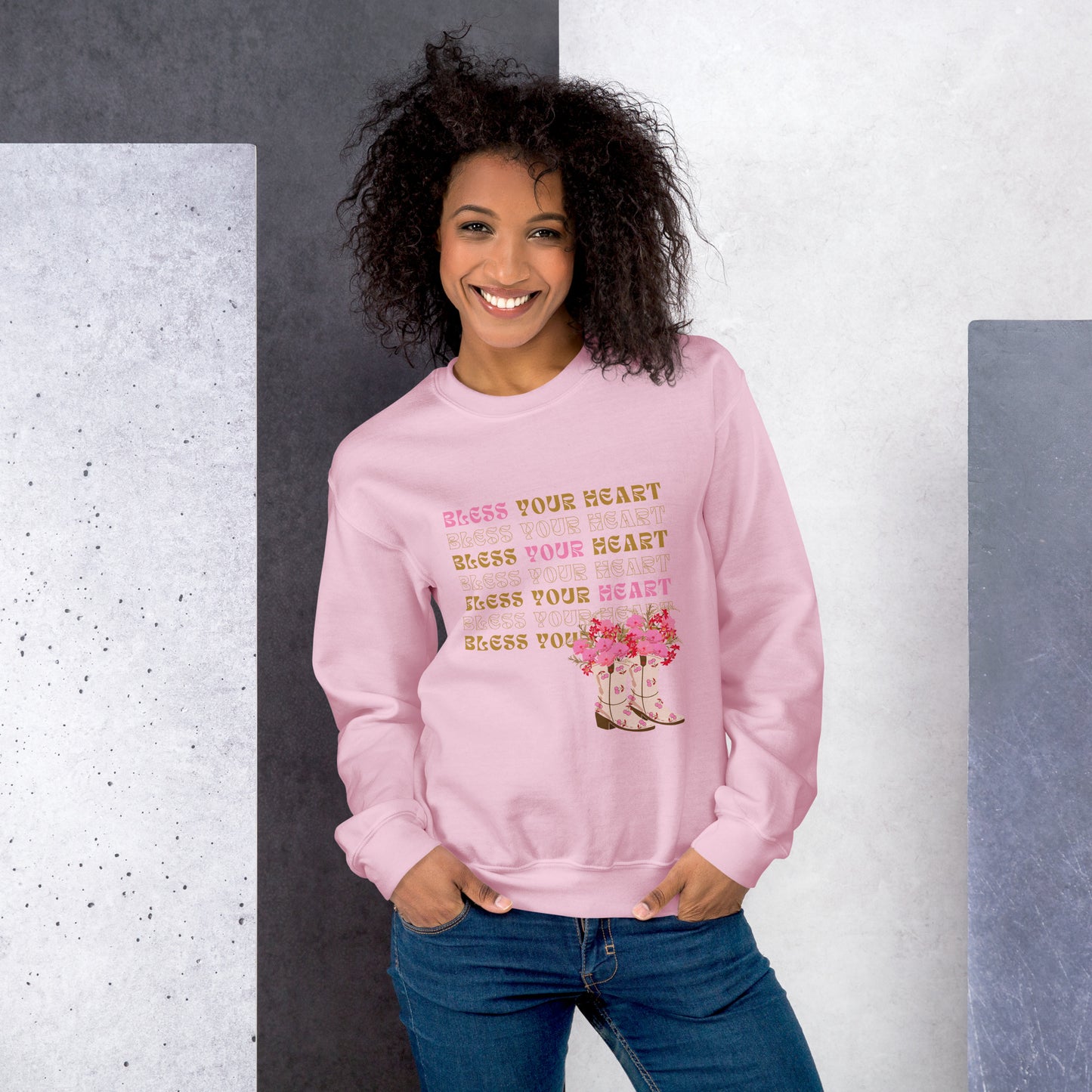 Bless your Heart - Flowers Unisex Sweatshirt