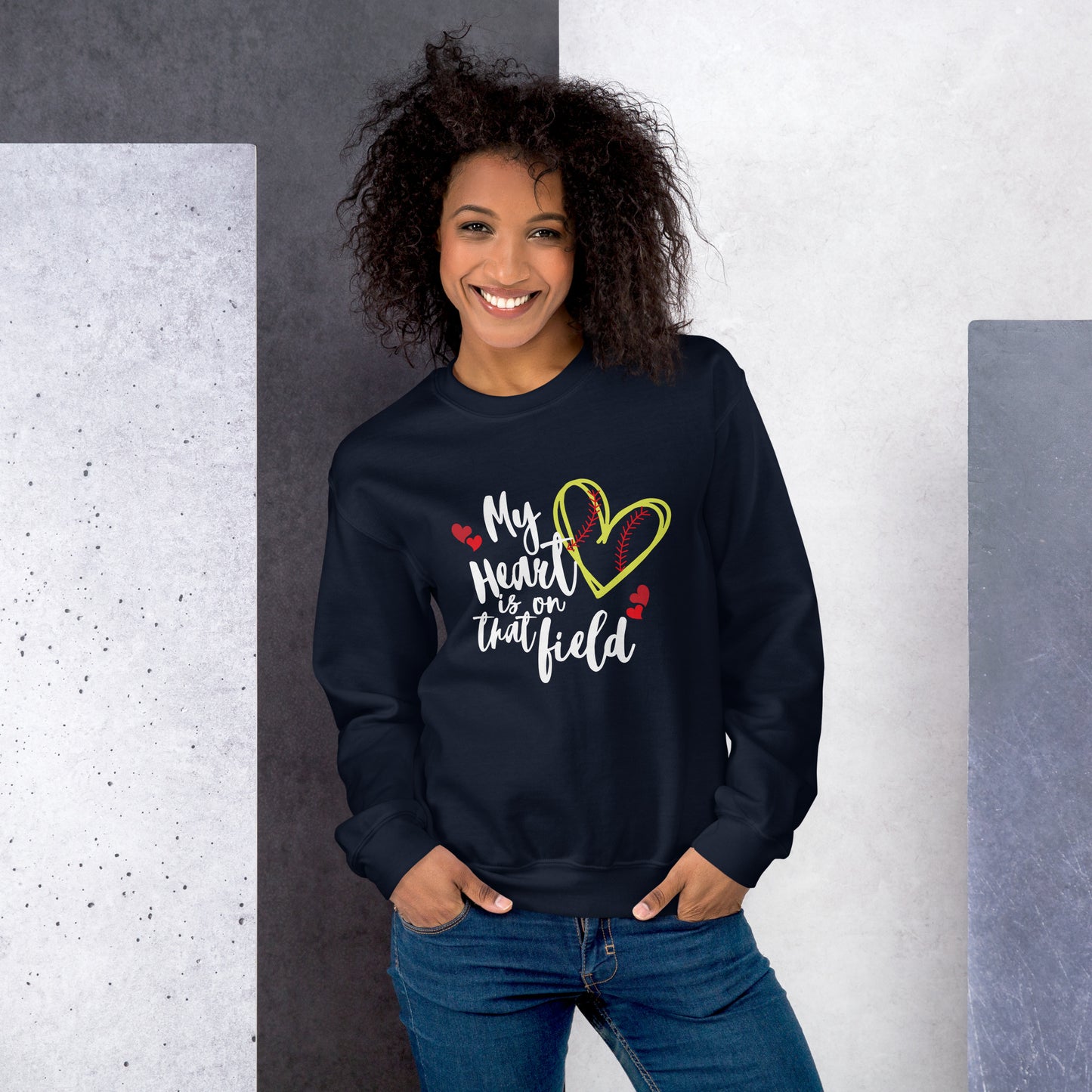 My Heart is on that Field (w) Unisex Sweatshirt