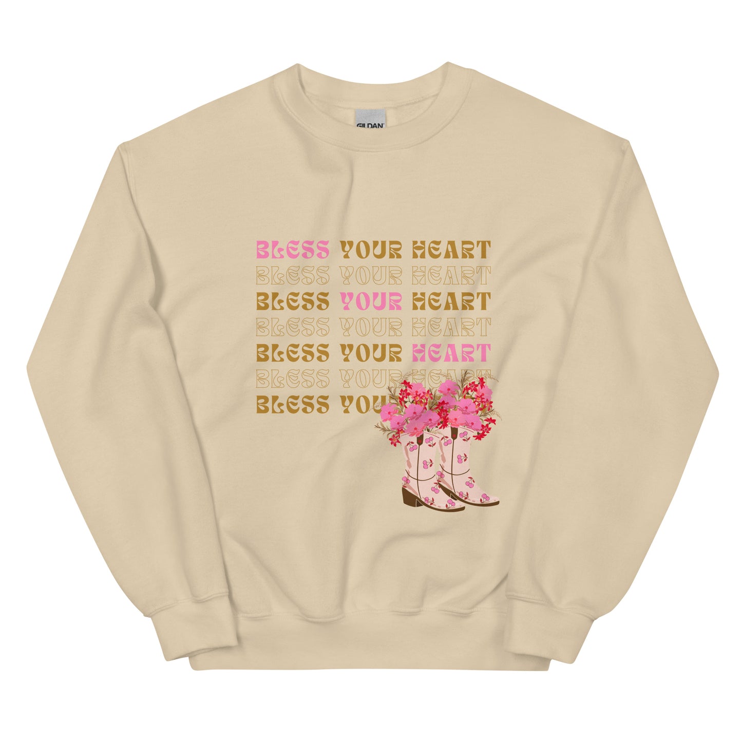 Bless your Heart - Flowers Unisex Sweatshirt