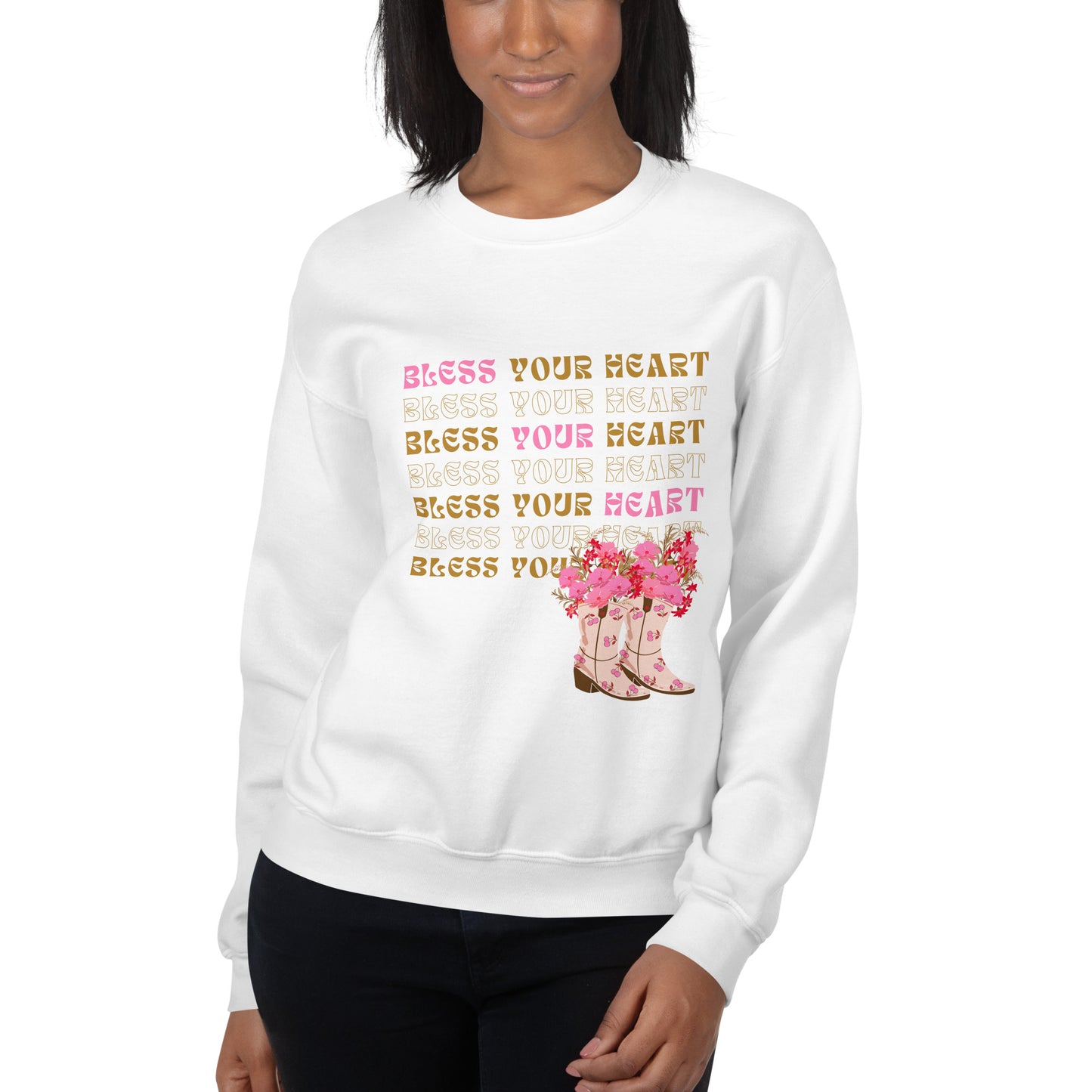 Bless your Heart - Flowers Unisex Sweatshirt