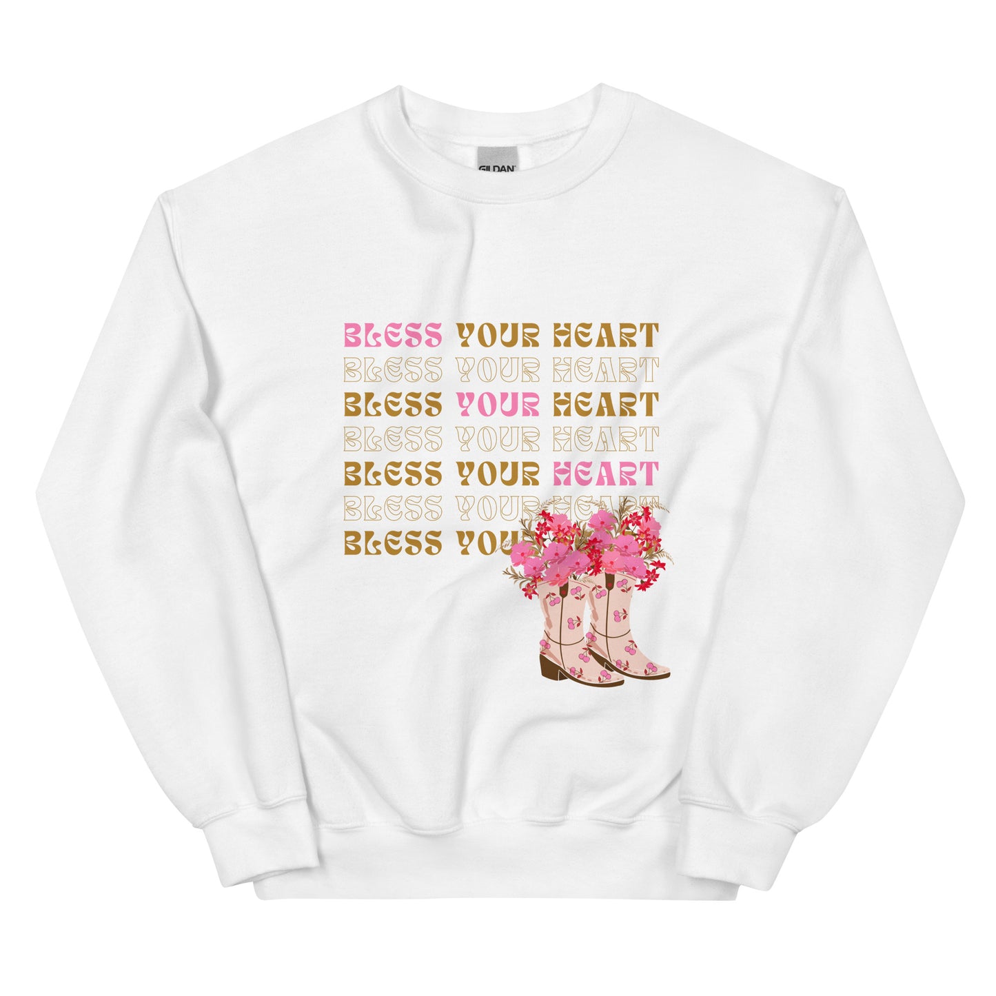 Bless your Heart - Flowers Unisex Sweatshirt