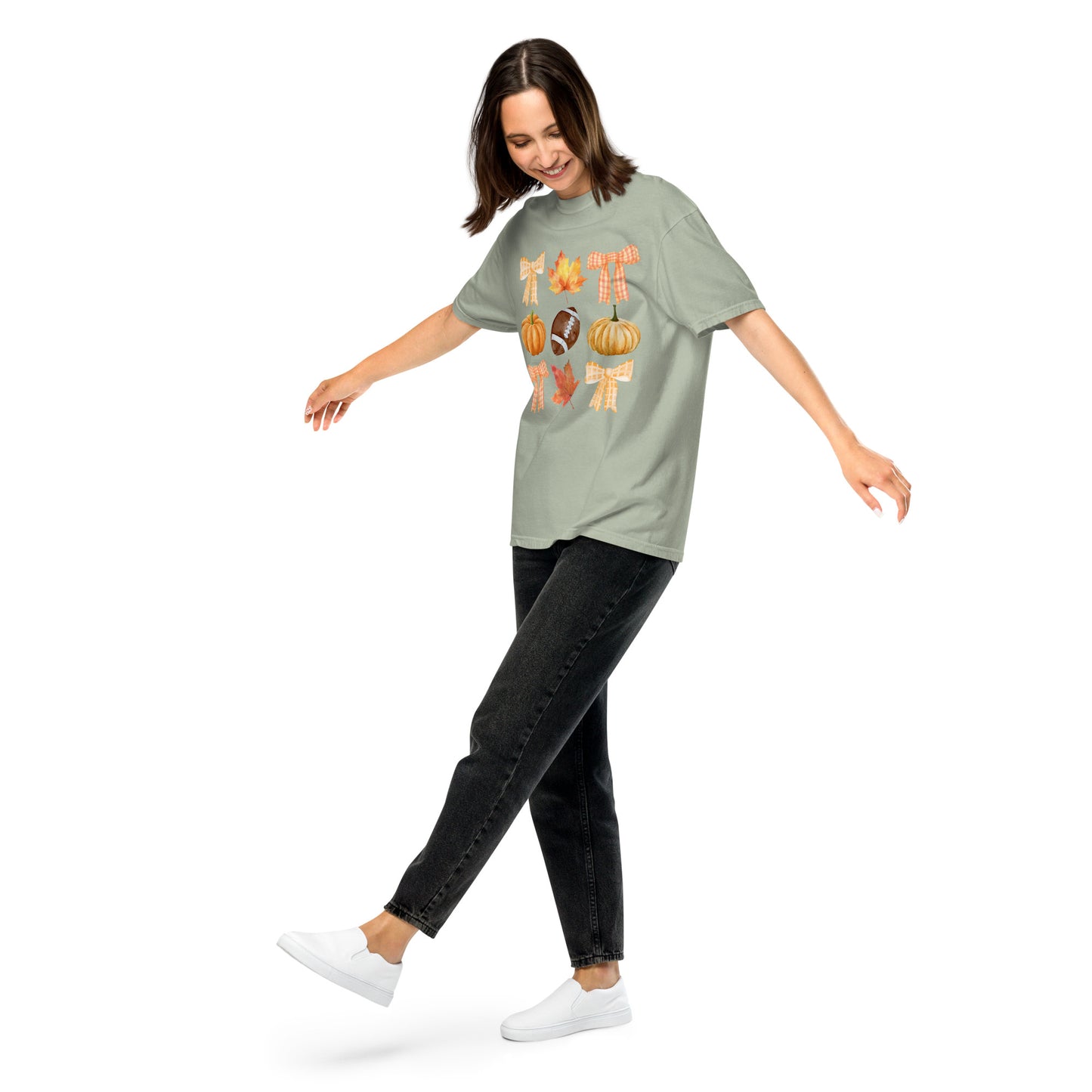 Fall Faves Football Unisex garment-dyed heavyweight t-shirt