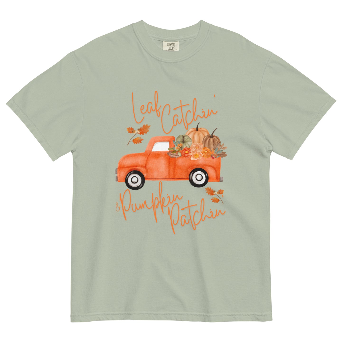 Leaf Catchin' & Pumpkin Patchin' Unisex garment-dyed heavyweight t-shirt