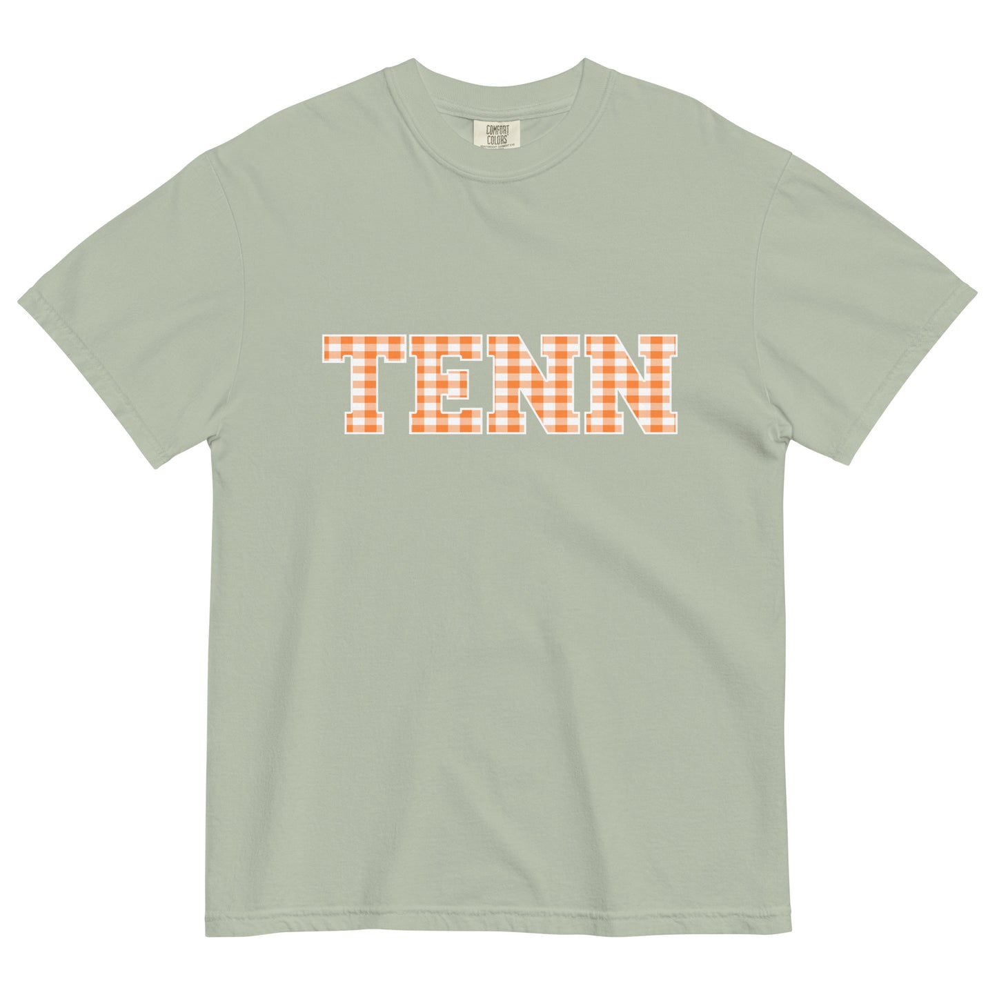 TENN Gingham Unisex garment-dyed heavyweight t-shirt