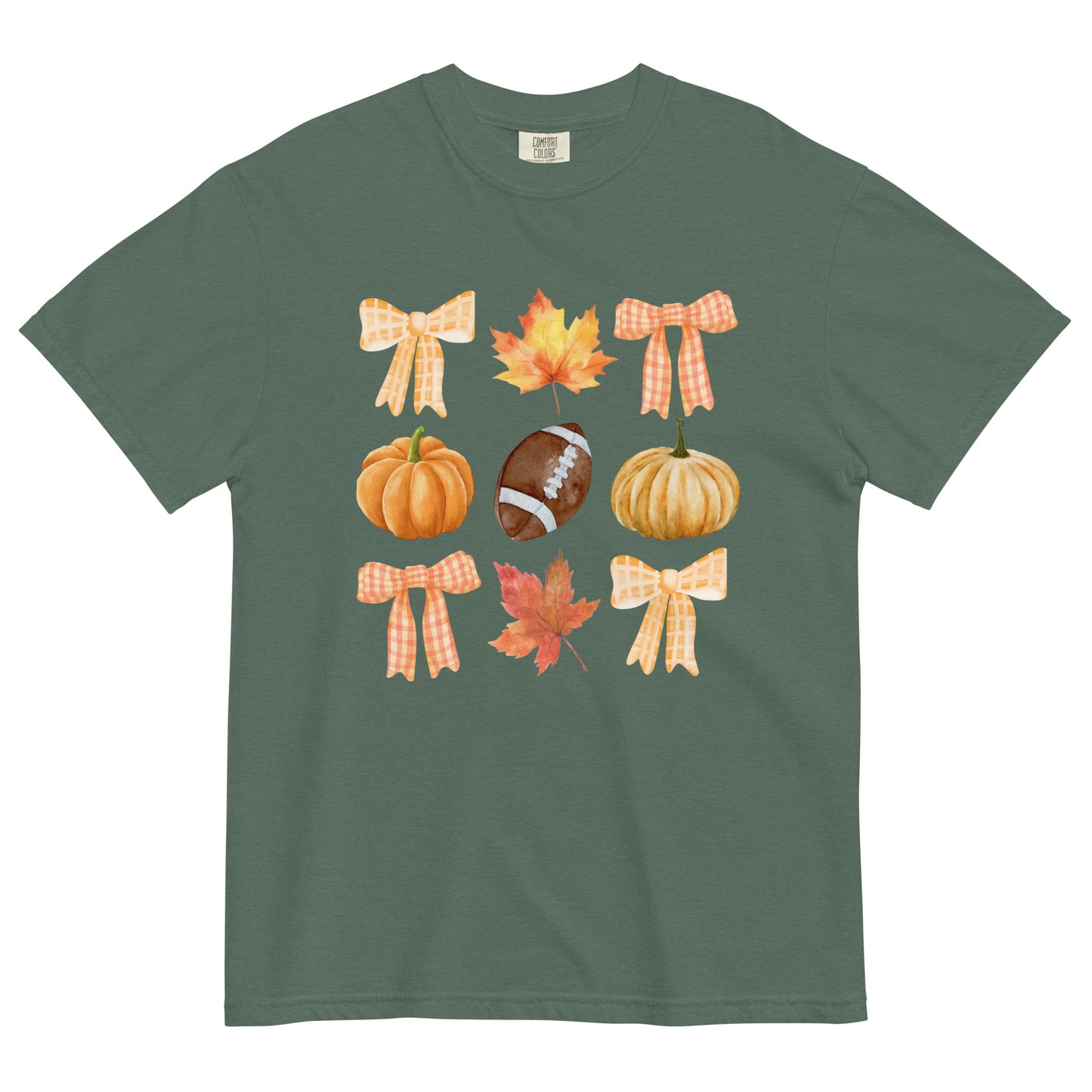 Fall Faves Football Unisex garment-dyed heavyweight t-shirt