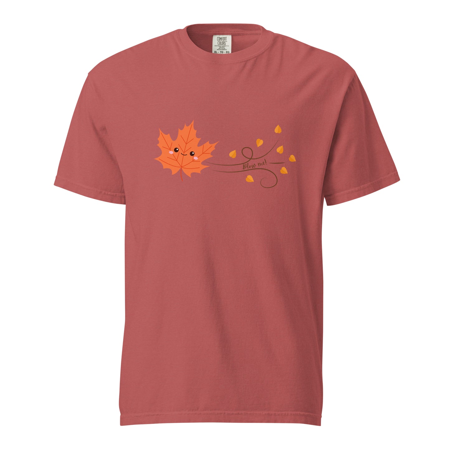 Blow Me! Autumn Leaf Unisex garment-dyed heavyweight t-shirt