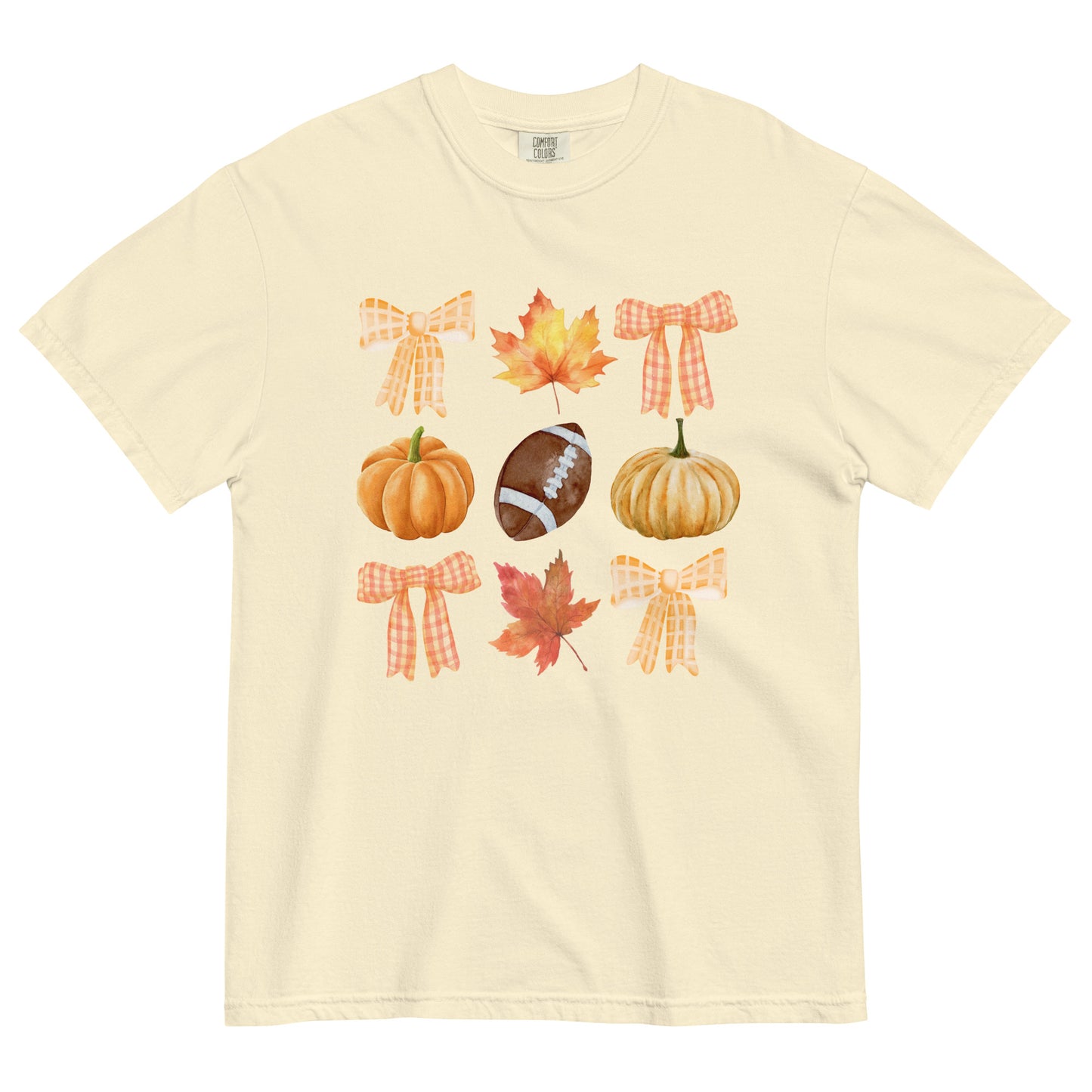 Fall Faves Football Unisex garment-dyed heavyweight t-shirt