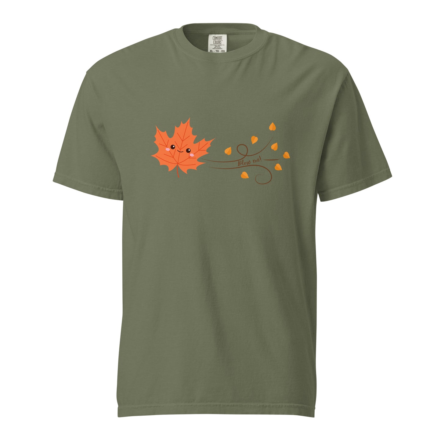 Blow Me! Autumn Leaf Unisex garment-dyed heavyweight t-shirt