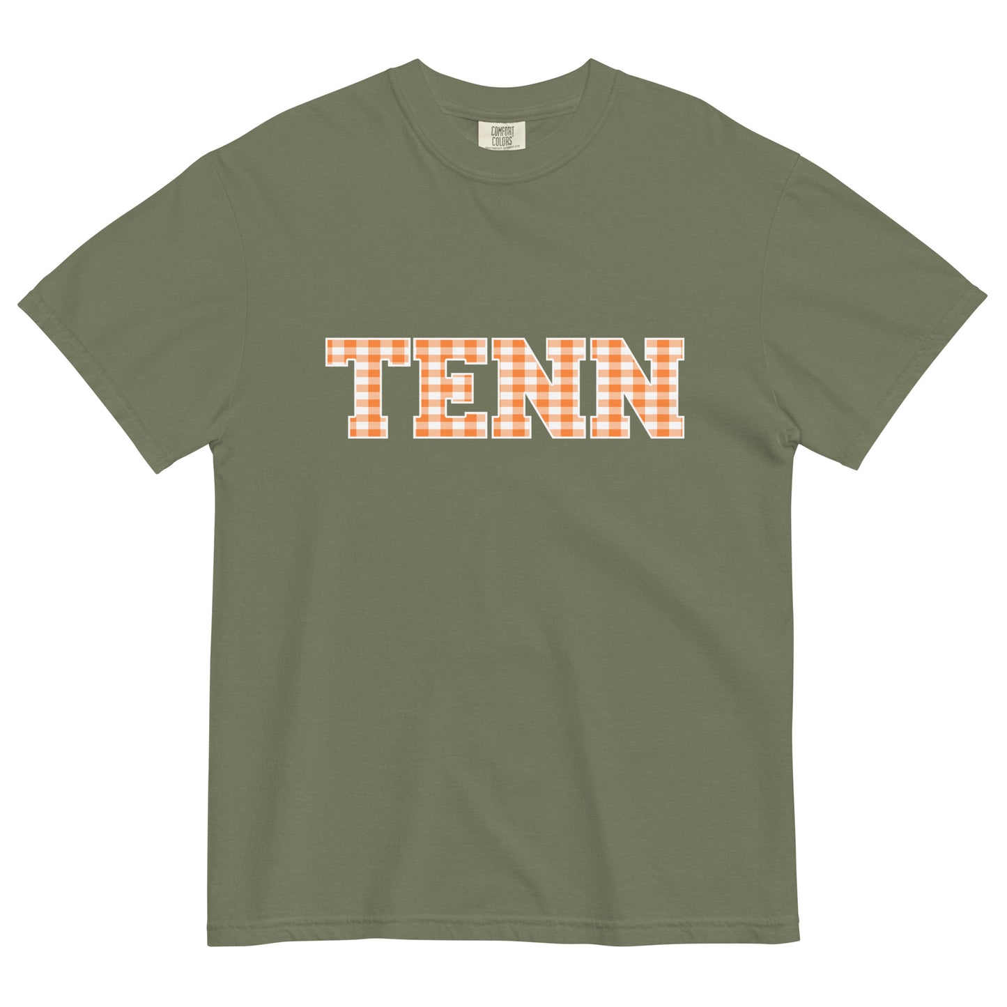 TENN Gingham Unisex garment-dyed heavyweight t-shirt