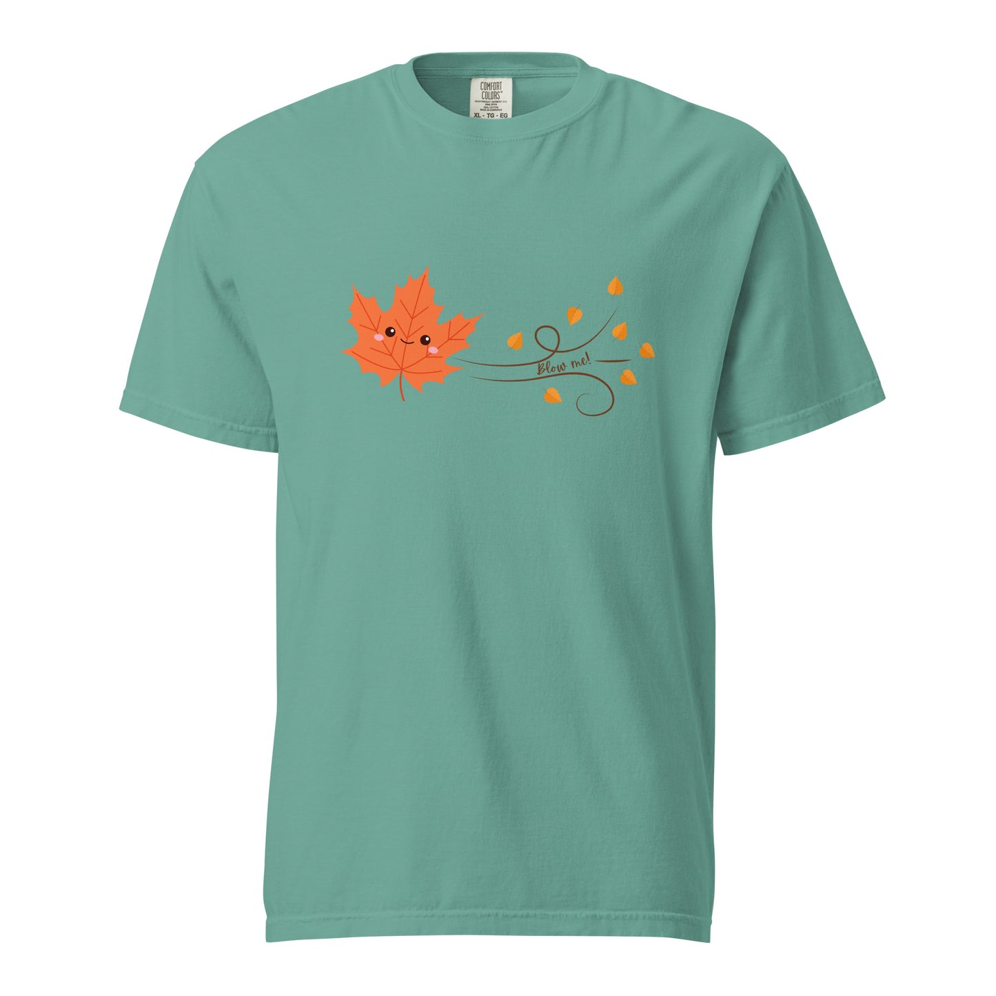Blow Me! Autumn Leaf Unisex garment-dyed heavyweight t-shirt