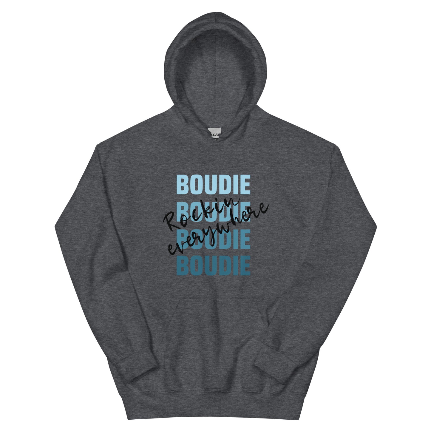 Boudie Rockin' Everywhere Blues Unisex Hoodie