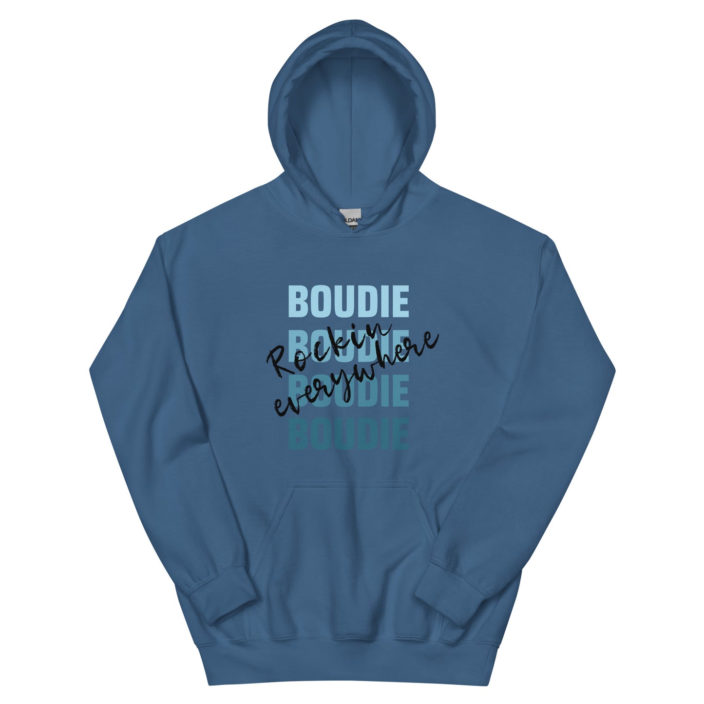 Boudie Rockin' Everywhere Blues Unisex Hoodie