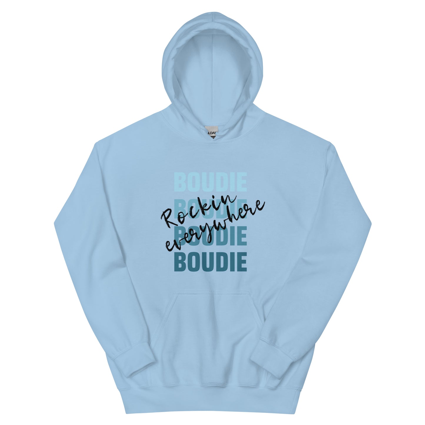 Boudie Rockin' Everywhere Blues Unisex Hoodie