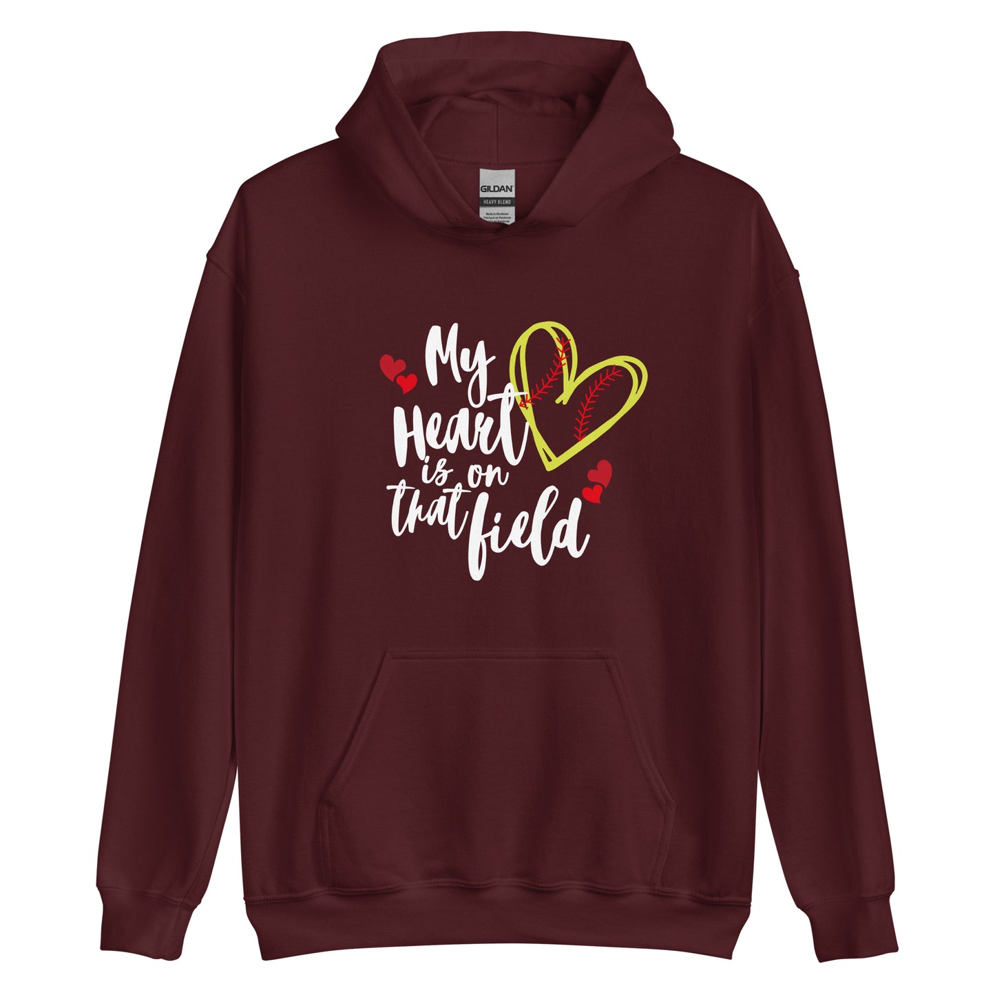 MY Heart is on that Field Unisex Hoodie
