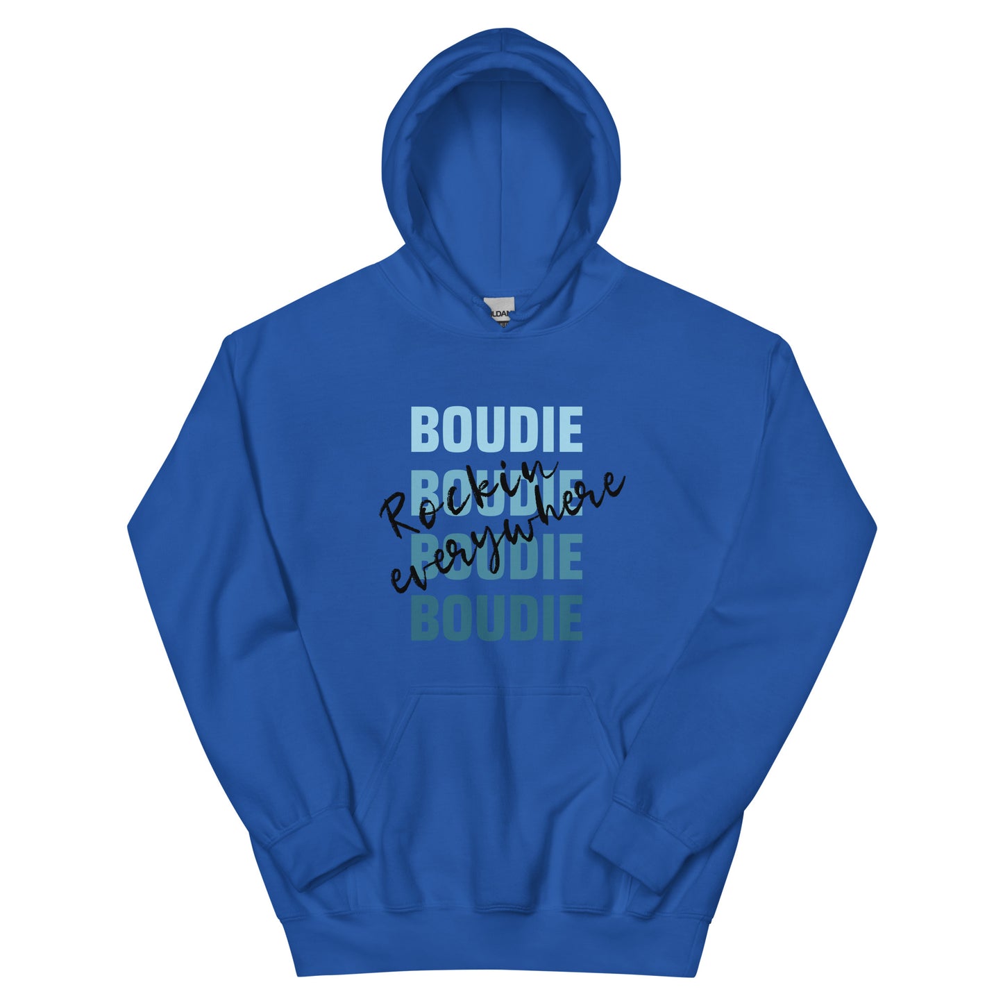 Boudie Rockin' Everywhere Blues Unisex Hoodie