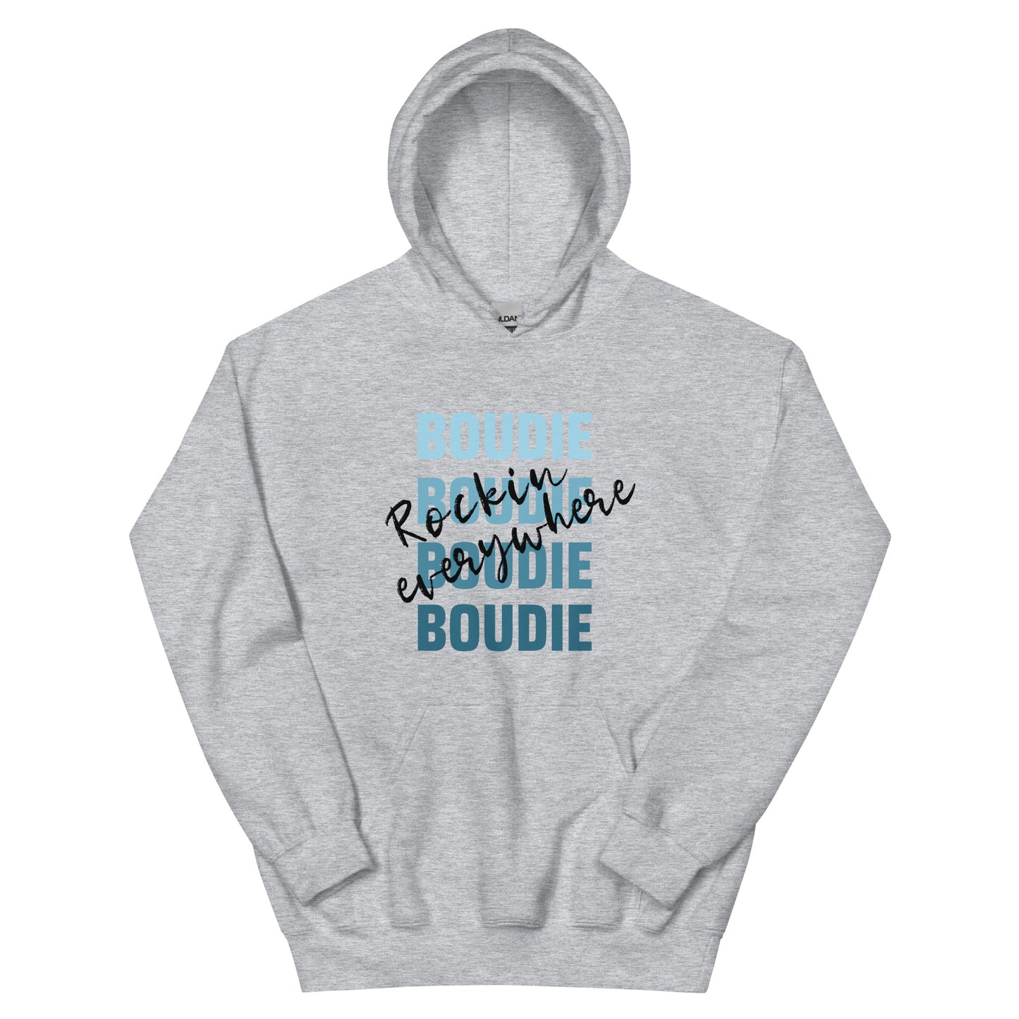 Boudie Rockin' Everywhere Blues Unisex Hoodie