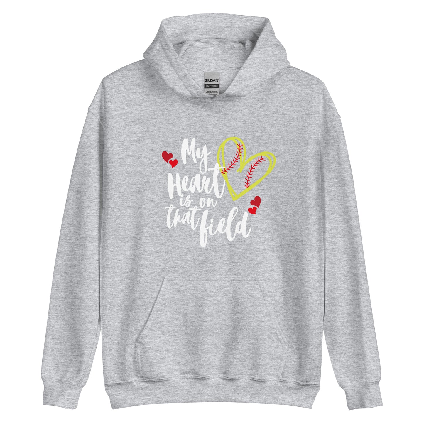 MY Heart is on that Field Unisex Hoodie